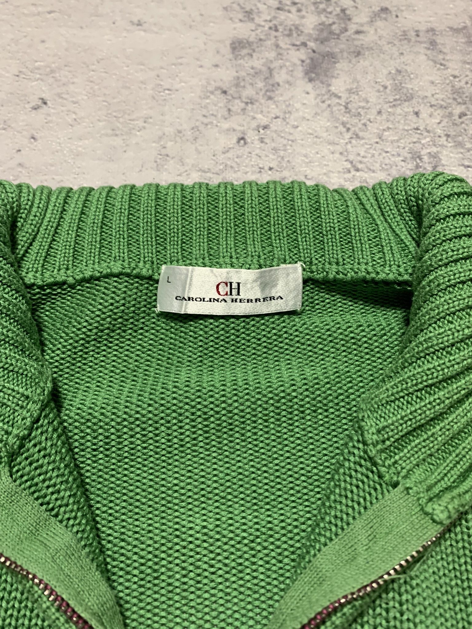 Carolina Herrera Carolina Herrera Green Full Zip Cardigan Men Size L Size US L / EU 52-54 / 3 - 4 Thumbnail