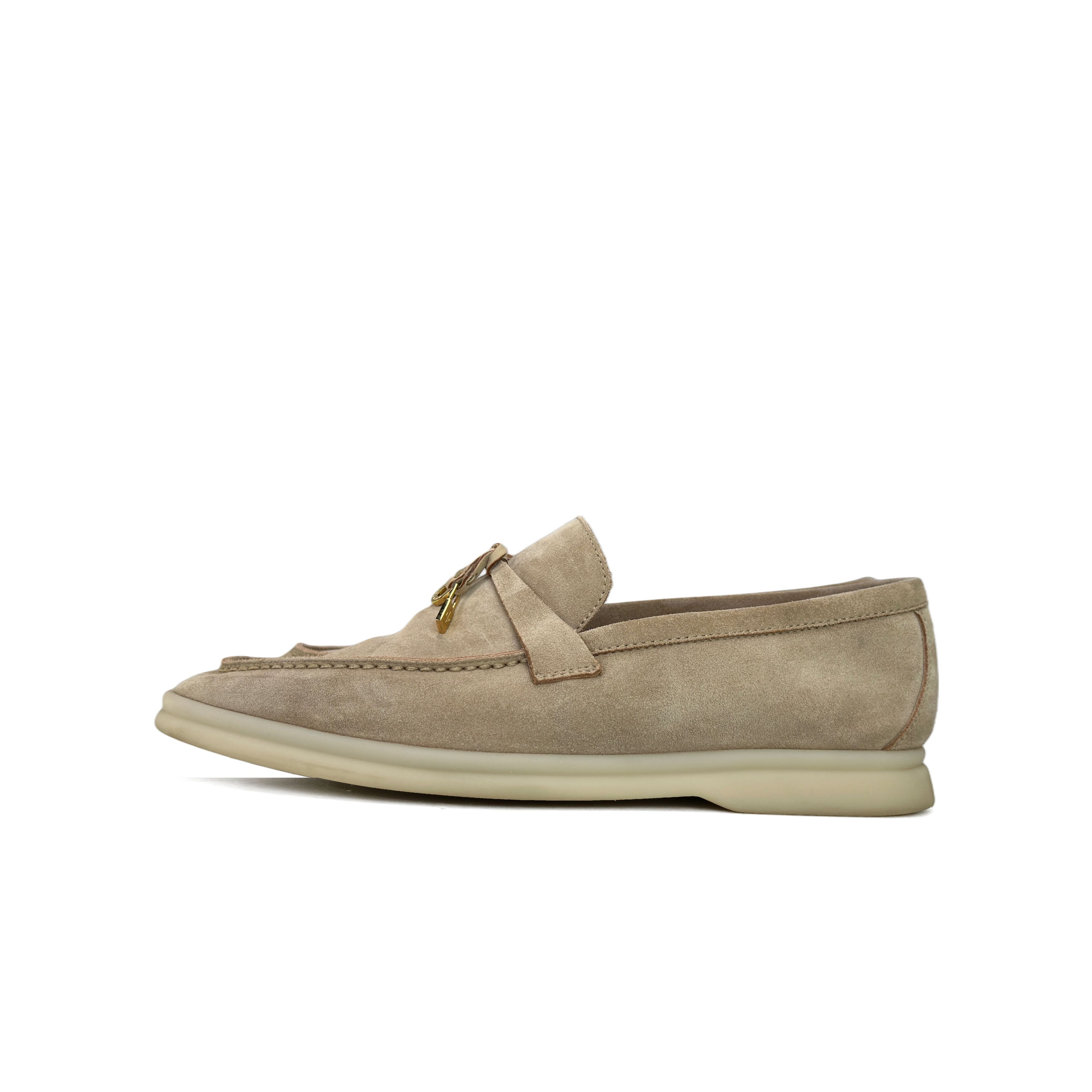 Loro Piana Loro Piana Suede Gold Charm Loafers Size 37 Size US 7 / IT 37 - 1 Thumbnail