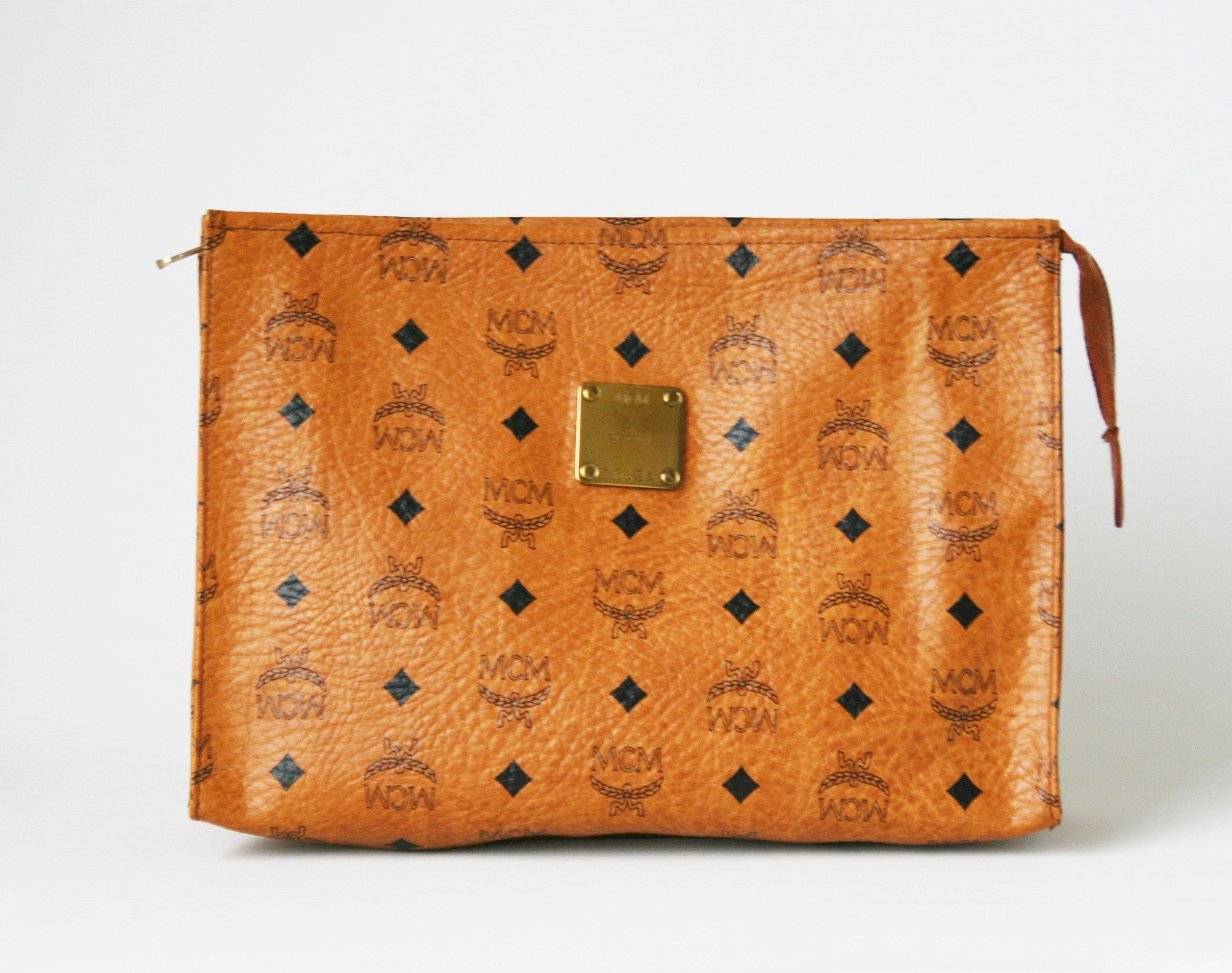 MCM Sac à bandoulière Visetos Toile Marron ref.595541 - Joli Closet