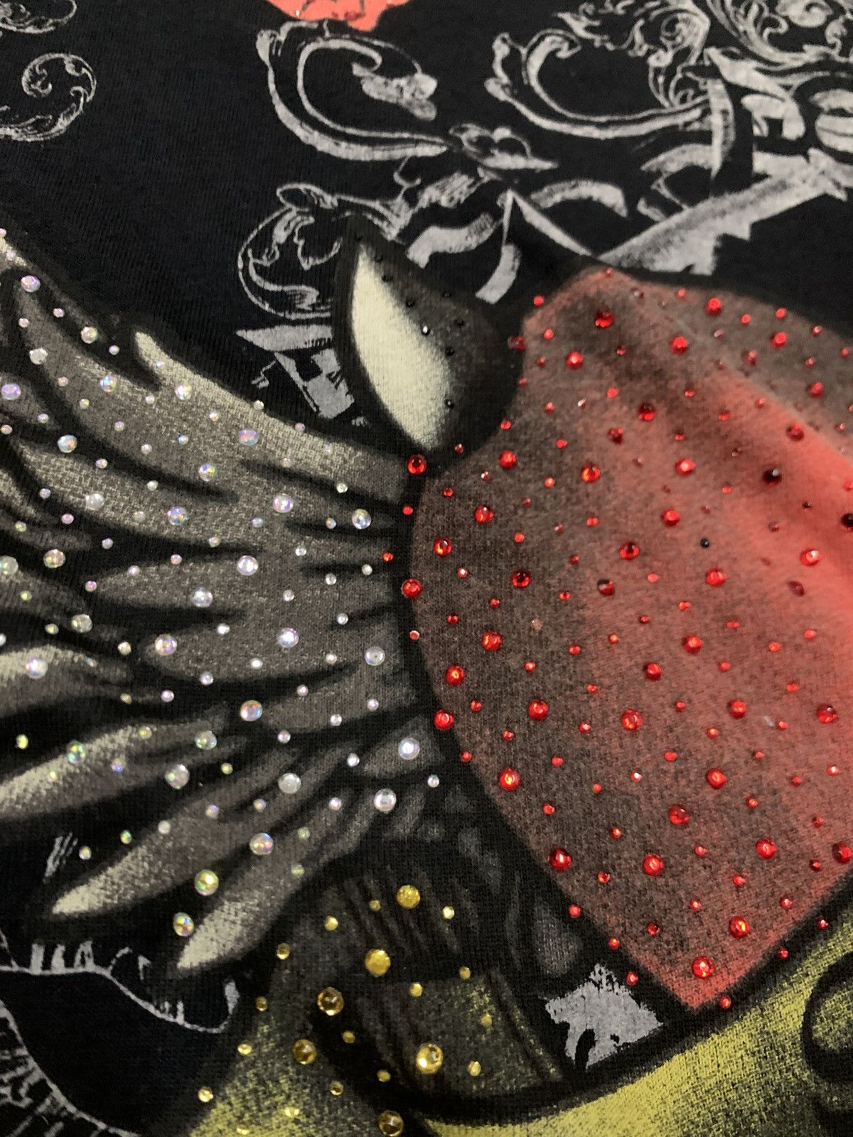Japanese Brand Dig Deep Black Label Rhinestone v neck y2k Vintage Size M / US 6-8 / IT 42-44 - 4 Thumbnail