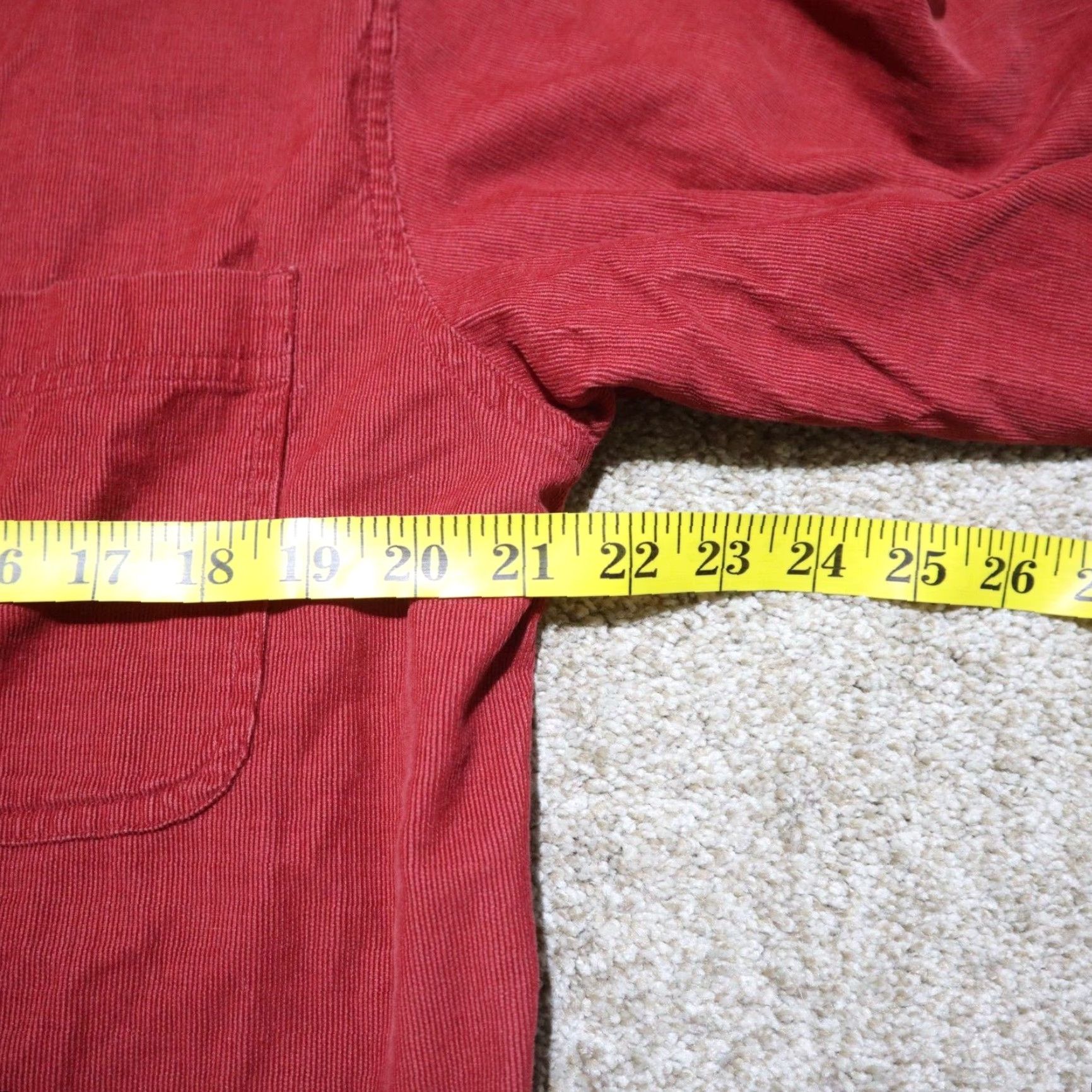 Izod IZOD Shirt Red Long Sleeve Button-Up 100% Cotton Adult Men's Size M Medium Size US M / EU 48-50 / 2 - 6 Thumbnail