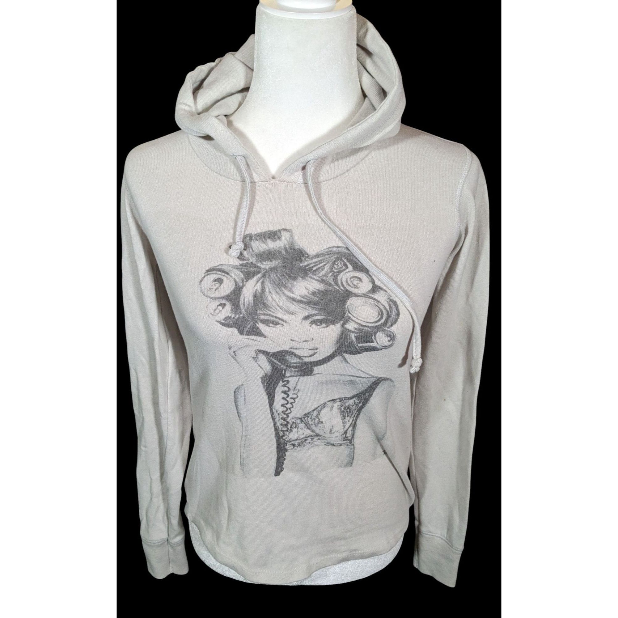 Other Art By Shonna Drew Light Grey Graphic Hoodie Size S / US 4 / IT 40 - 2 Thumbnail