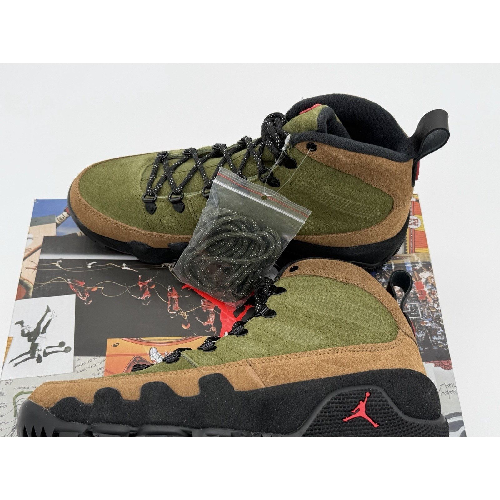 Jordan Brand Size 9- Nike Jordan 9 Retro NRG Beef Broccoli AR4491-200 Size US 9 / EU 42 - 5 Thumbnail