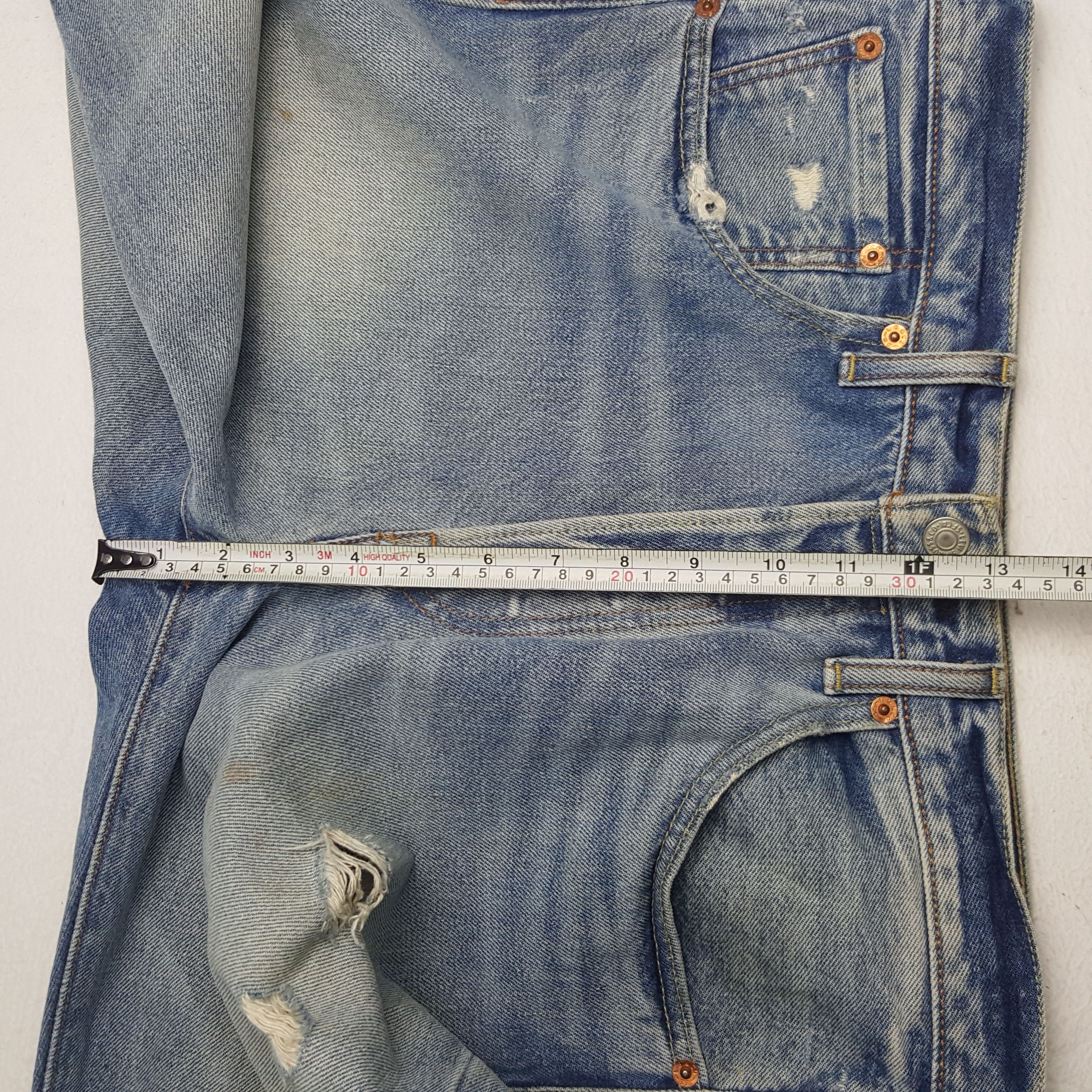 Levi's × Vintage Vintage Levi's 501 Distressed Style Denim Jeans Size US 32 / EU 48 - 8 Thumbnail