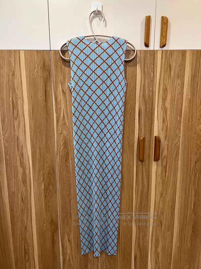 Issey Miyake Issey Miyake Light Blue Dress Size XXL / US 16-18 / IT 52-54 - 6 Thumbnail