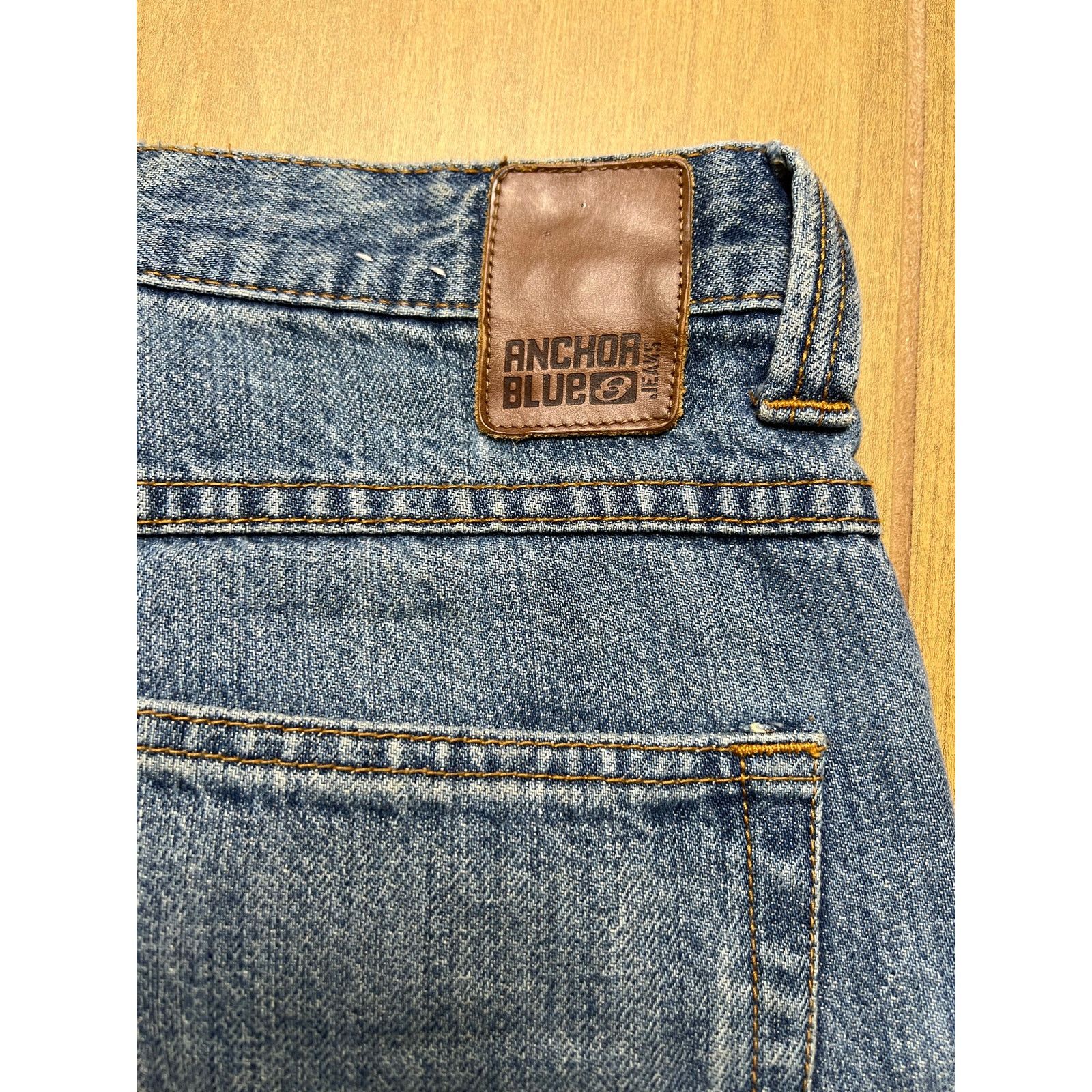 Anchor Blue Anchor Blue Jeans Mens 34x30 Baggy Denim Relaxed Fit Y2K Size US 34 / EU 50 - 9 Thumbnail
