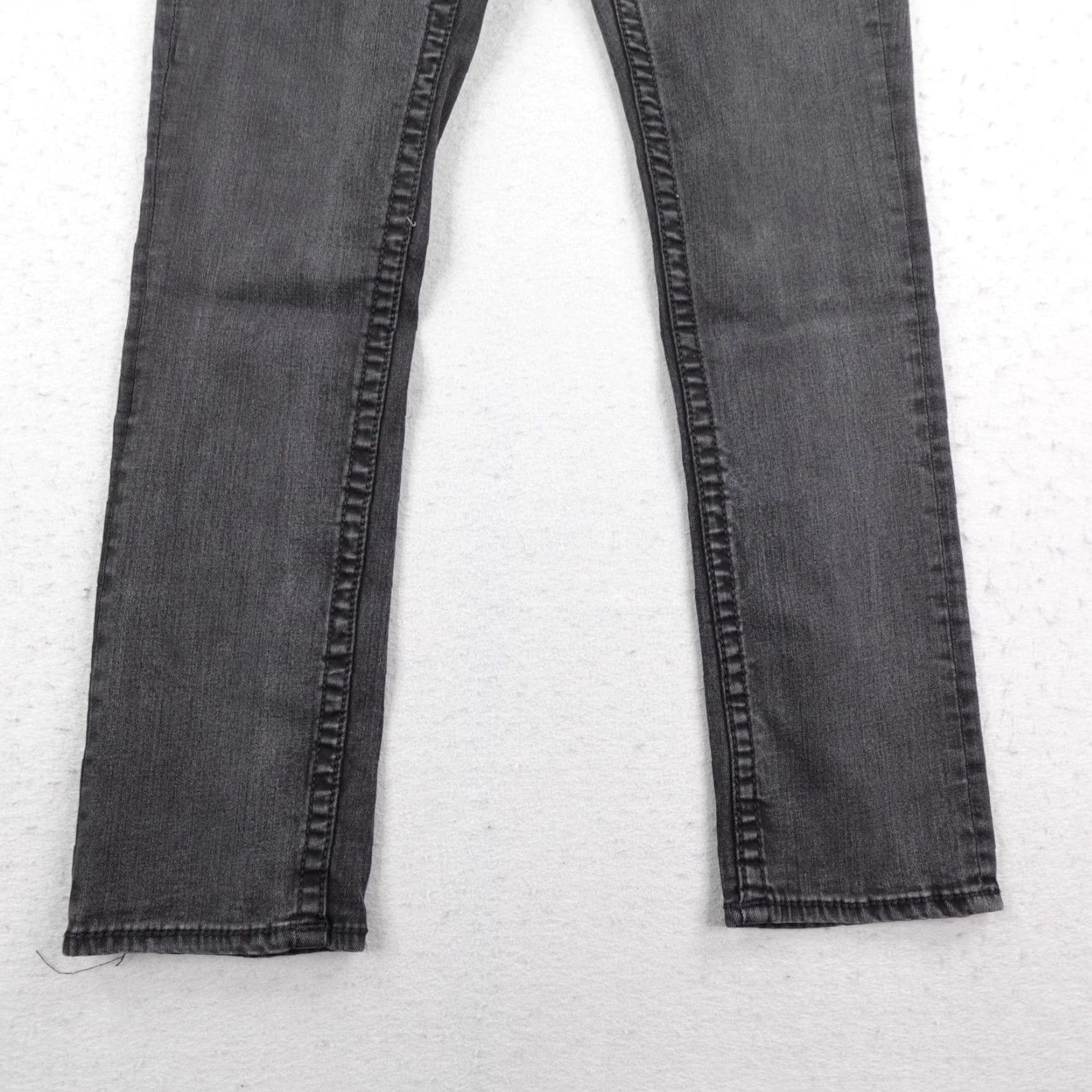 Vintage Salvage Jeans Mens 30x30 Black Denim Havoc Straight Slim Fit Buckle Exclusive Size US 30 / EU 46 - 3 Thumbnail