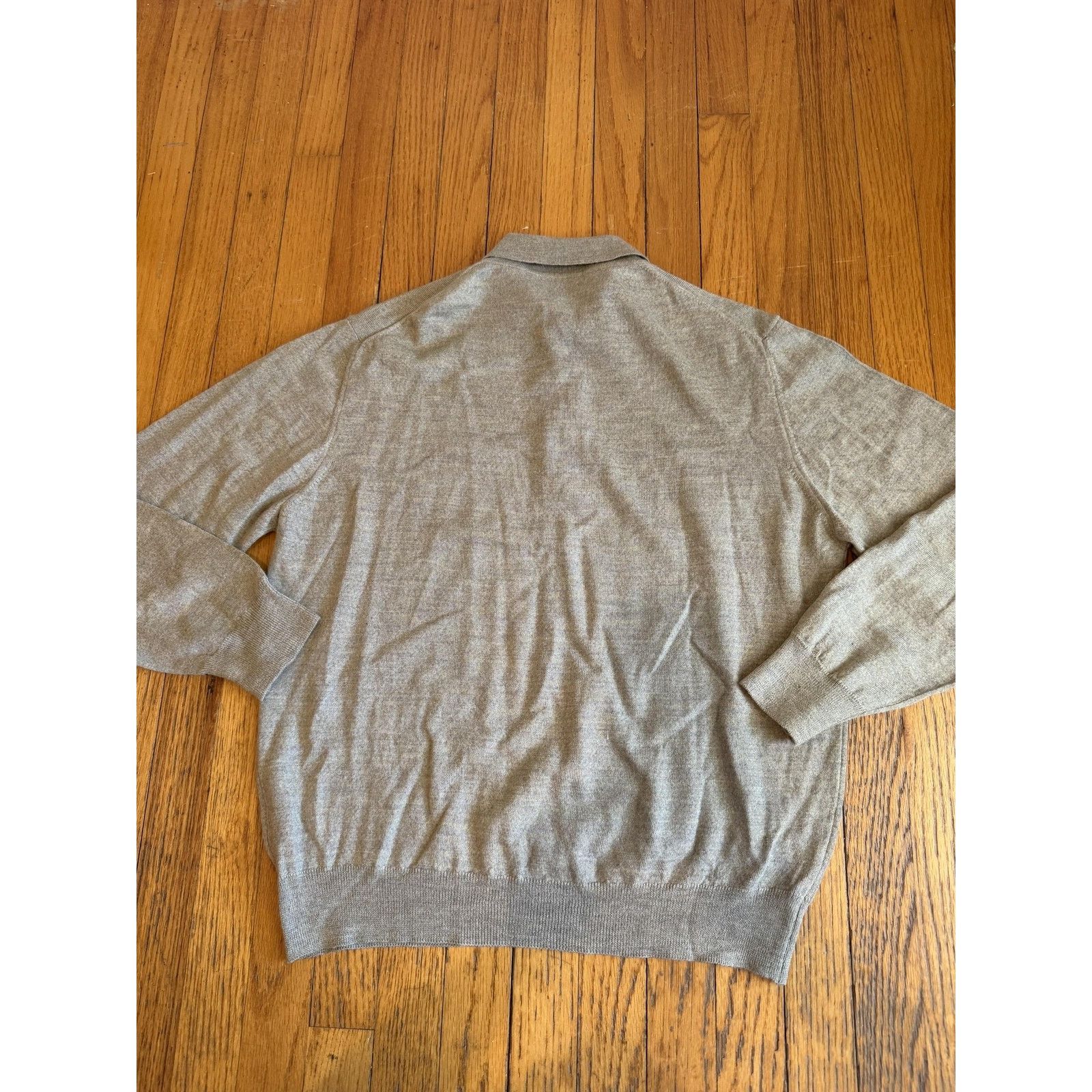 Other Ponte Vecchio Sweater Large Beige Wool Collared Pullover Size US L / EU 52-54 / 3 - 6 Thumbnail