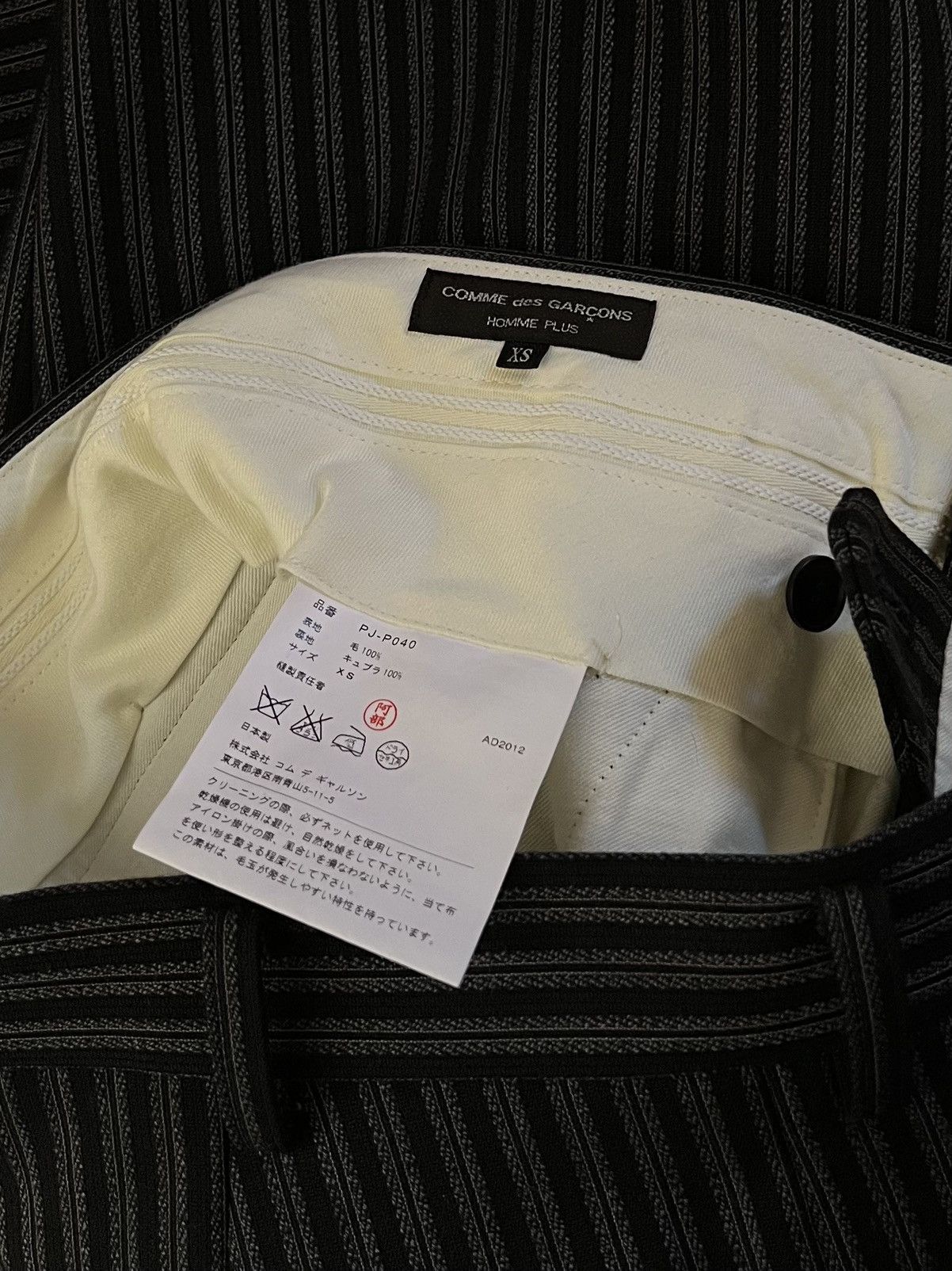 Comme des Garcons Homme Plus AW12 Comme des Garcons Homme Plus Striped Pants Size US 29 - 3 Thumbnail