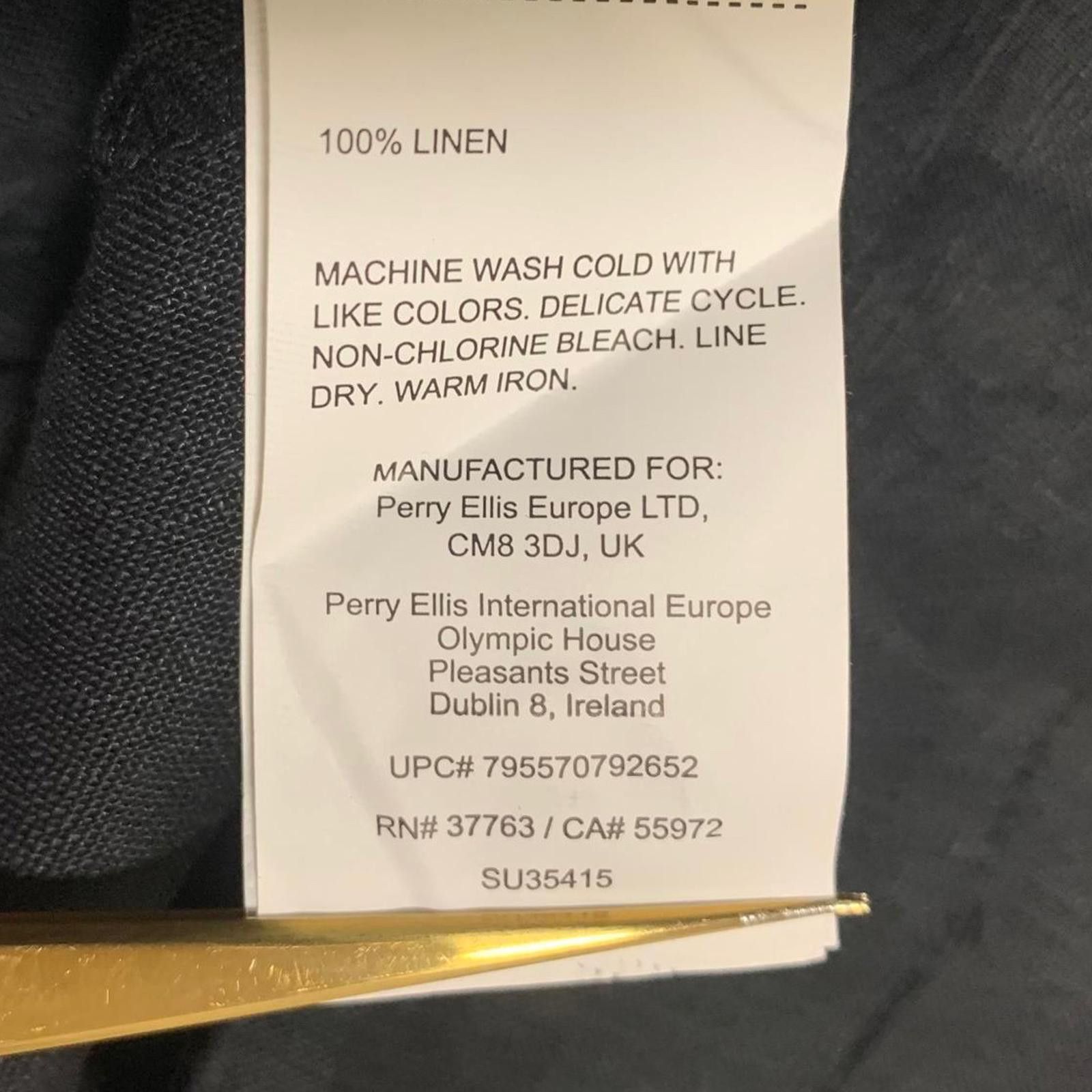 Cubavera Cubavera Men's Black Linen Shirt L Short Sleeve Multi-Pocket Size US L / EU 52-54 / 3 - 10 Thumbnail