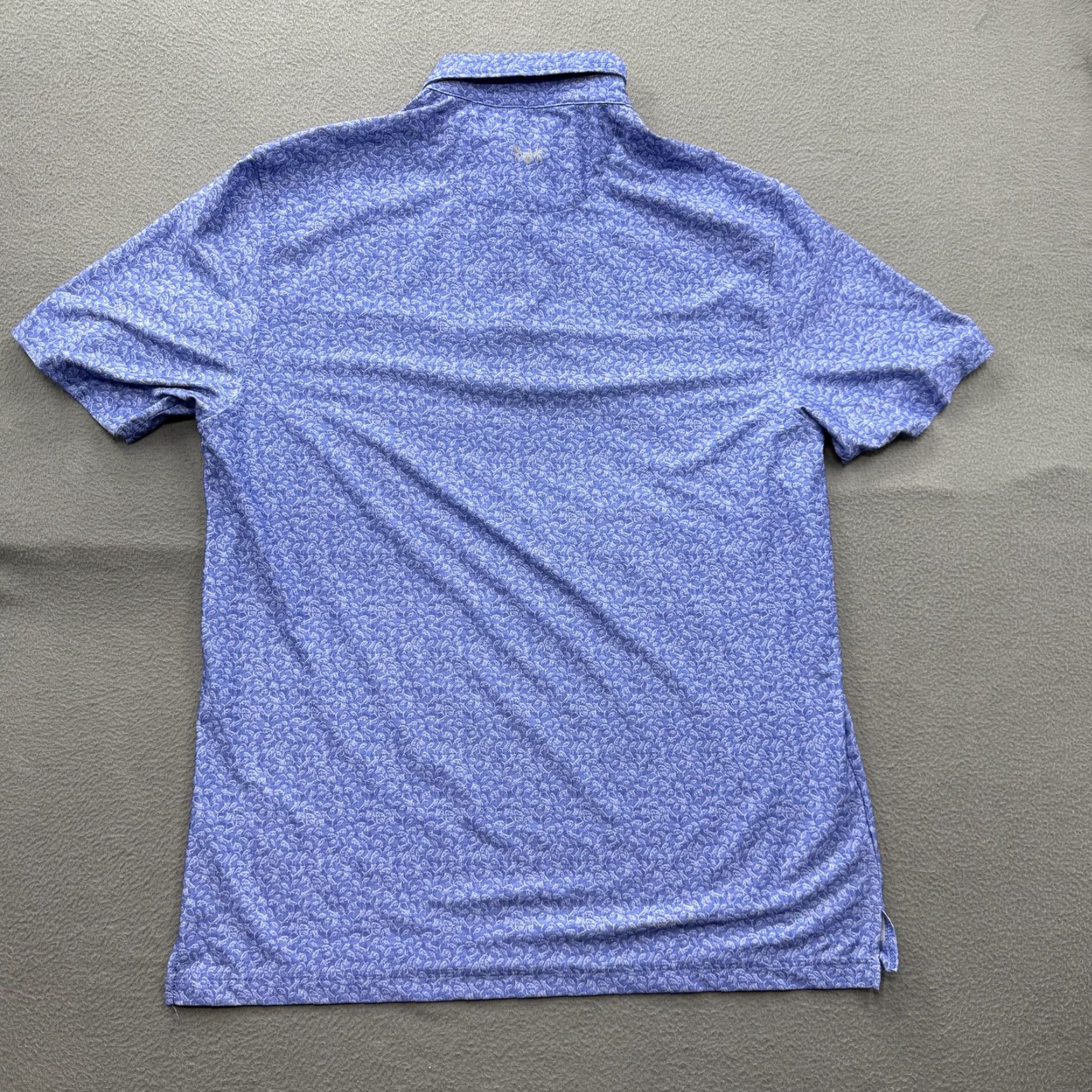 Vintage Hickey Freeman Golf Polo Shirt Mens Medium Blue Floral Performance Stretch Polo Golf Shirt Mens Medium Blue Floral Size US M / EU 48-50 / 2 - 2 Thumbnail