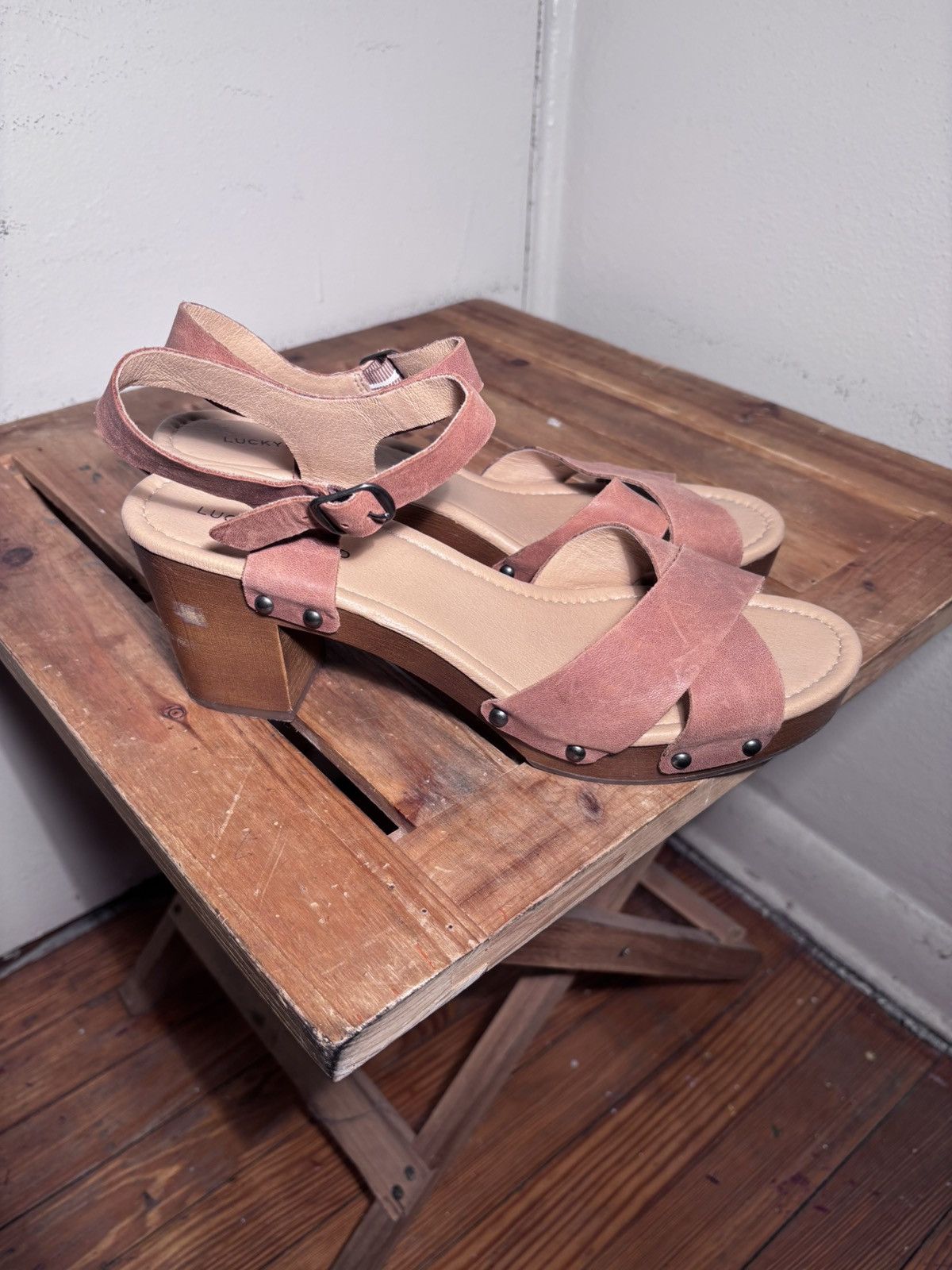 Lucky Brand Lucky Brand Block Heel Sandal Size US 10 / IT 40 - 1 Thumbnail
