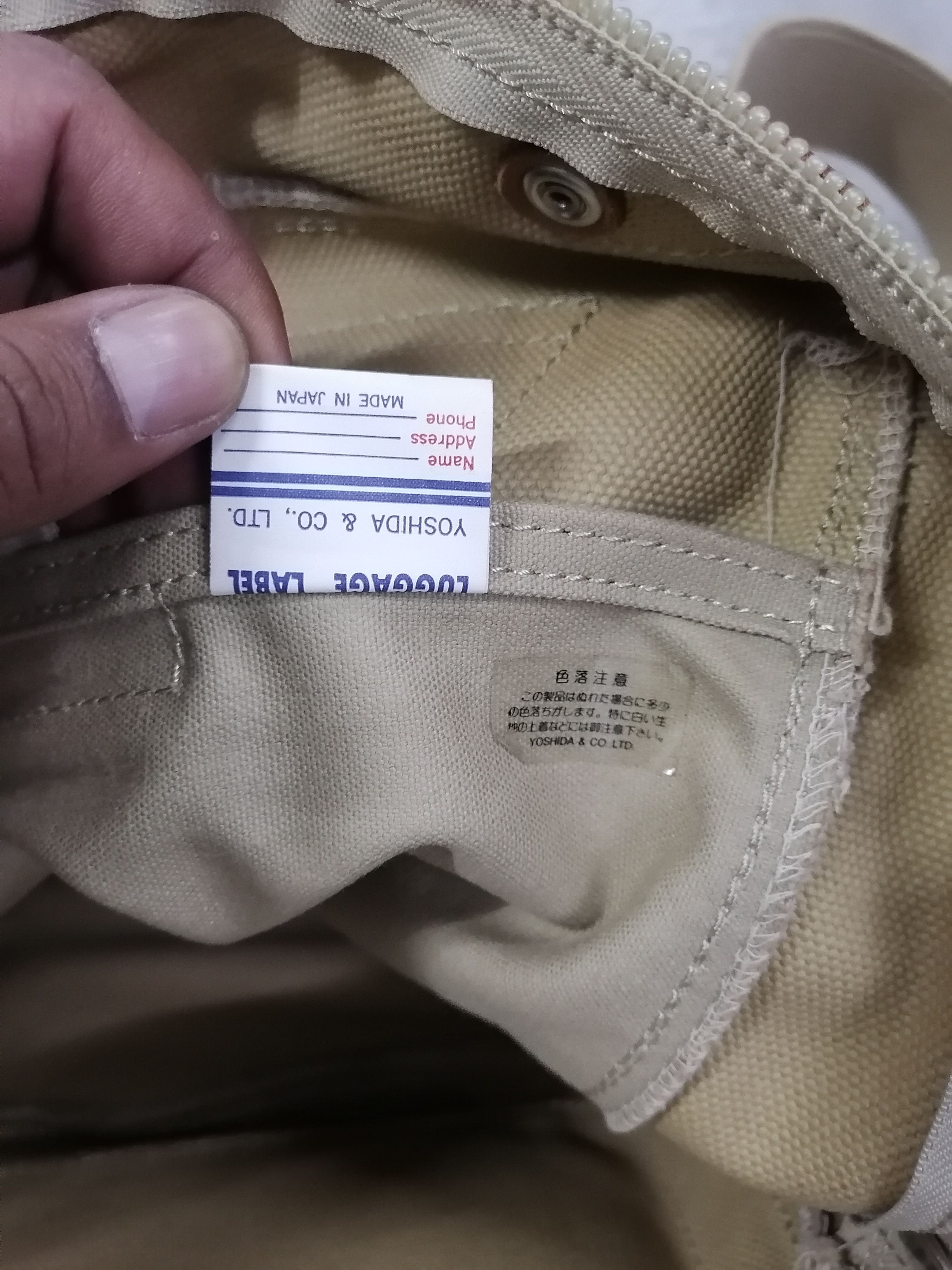 Japanese Brand × Porter Luggage Label Japan Yoshida & Co Heavy Cotton Bagpack Size ONE SIZE - 11 Thumbnail