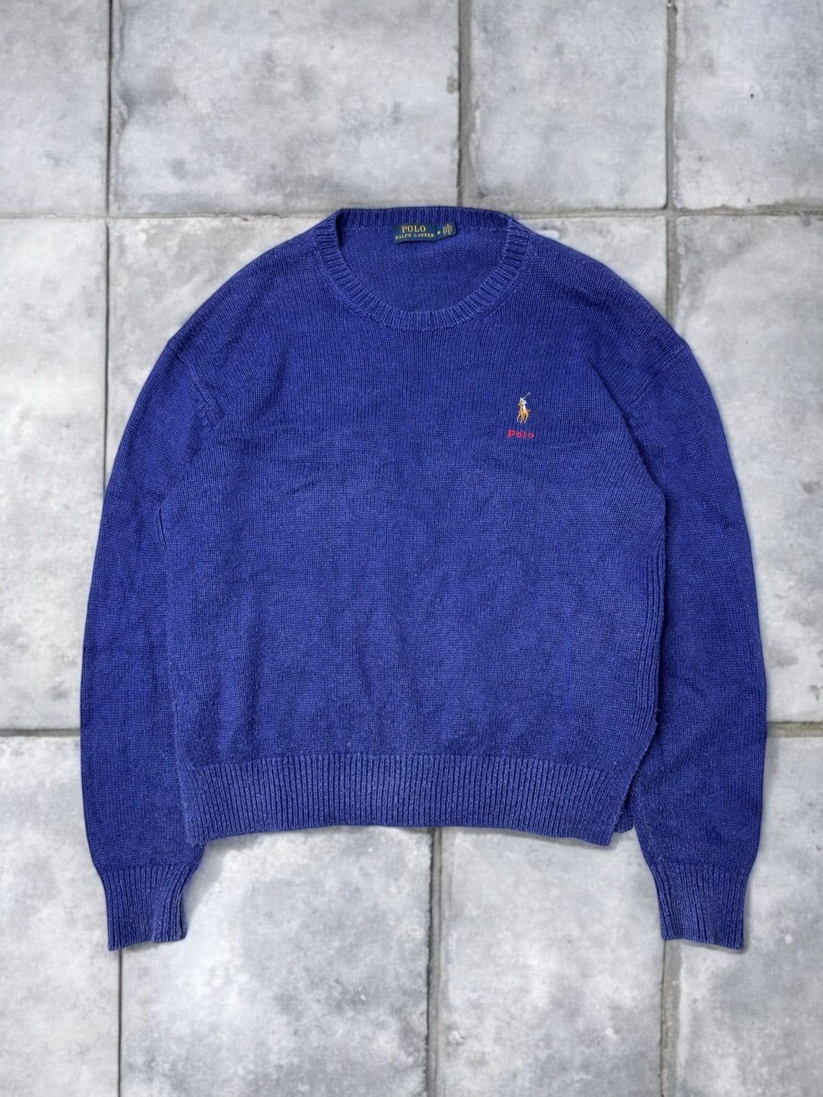 Polo Ralph Lauren Purple Polo Ralph Lauren knit sweater pony logo old money Size US M / EU 48-50 / 2 - 1 Thumbnail