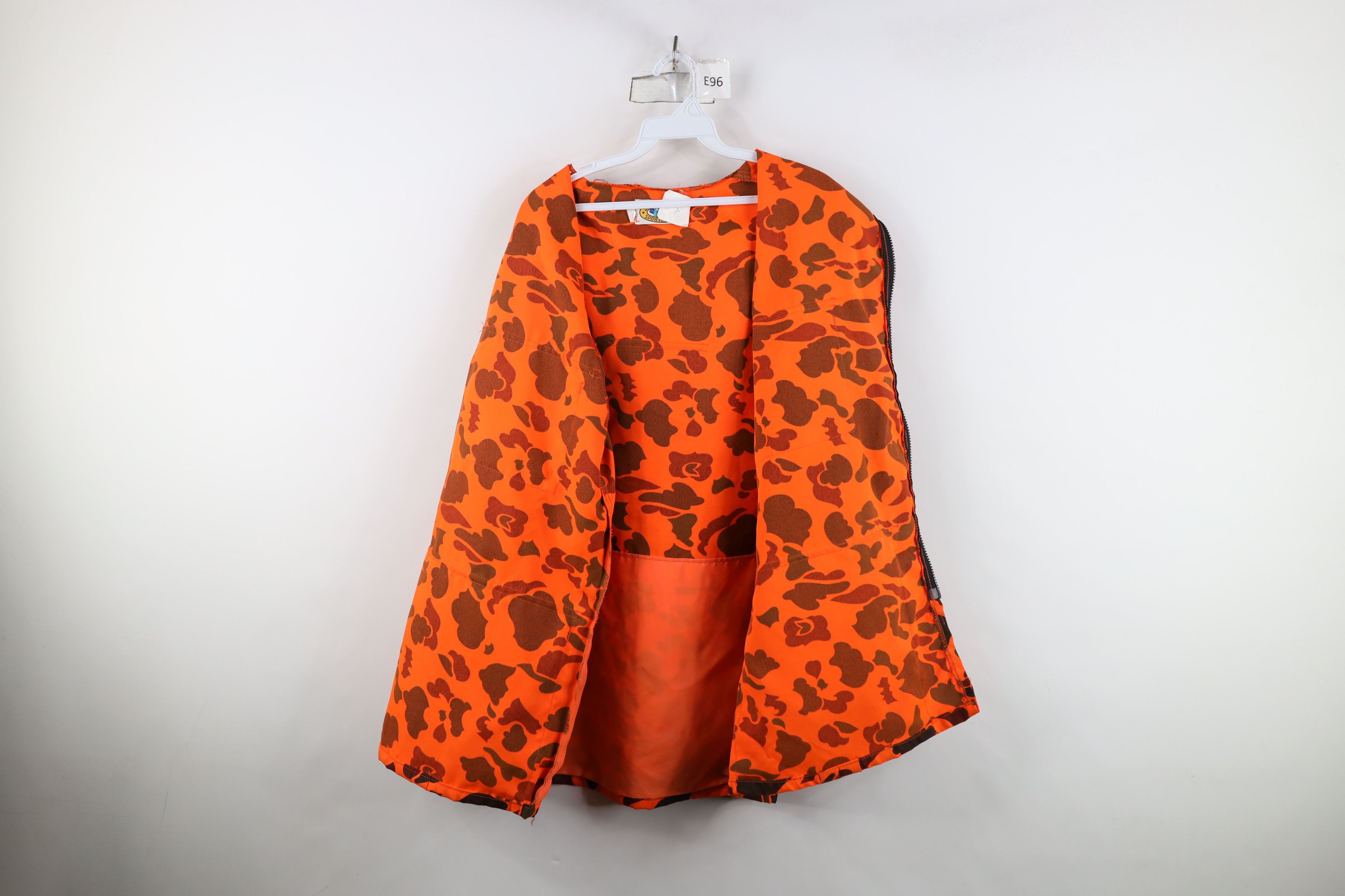 Vintage Vintage 90s Streetewar Hooded Jacket Blaze Orange USA Size US XXL / EU 58 / 5 - 12 Thumbnail