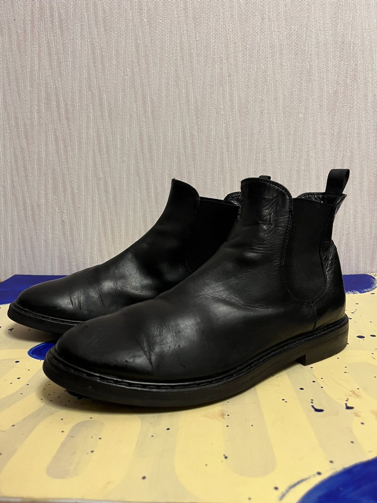 Other vintage black leather chelsea AGL artisan guidi boots Size US 8 / EU 41 - 1 Thumbnail