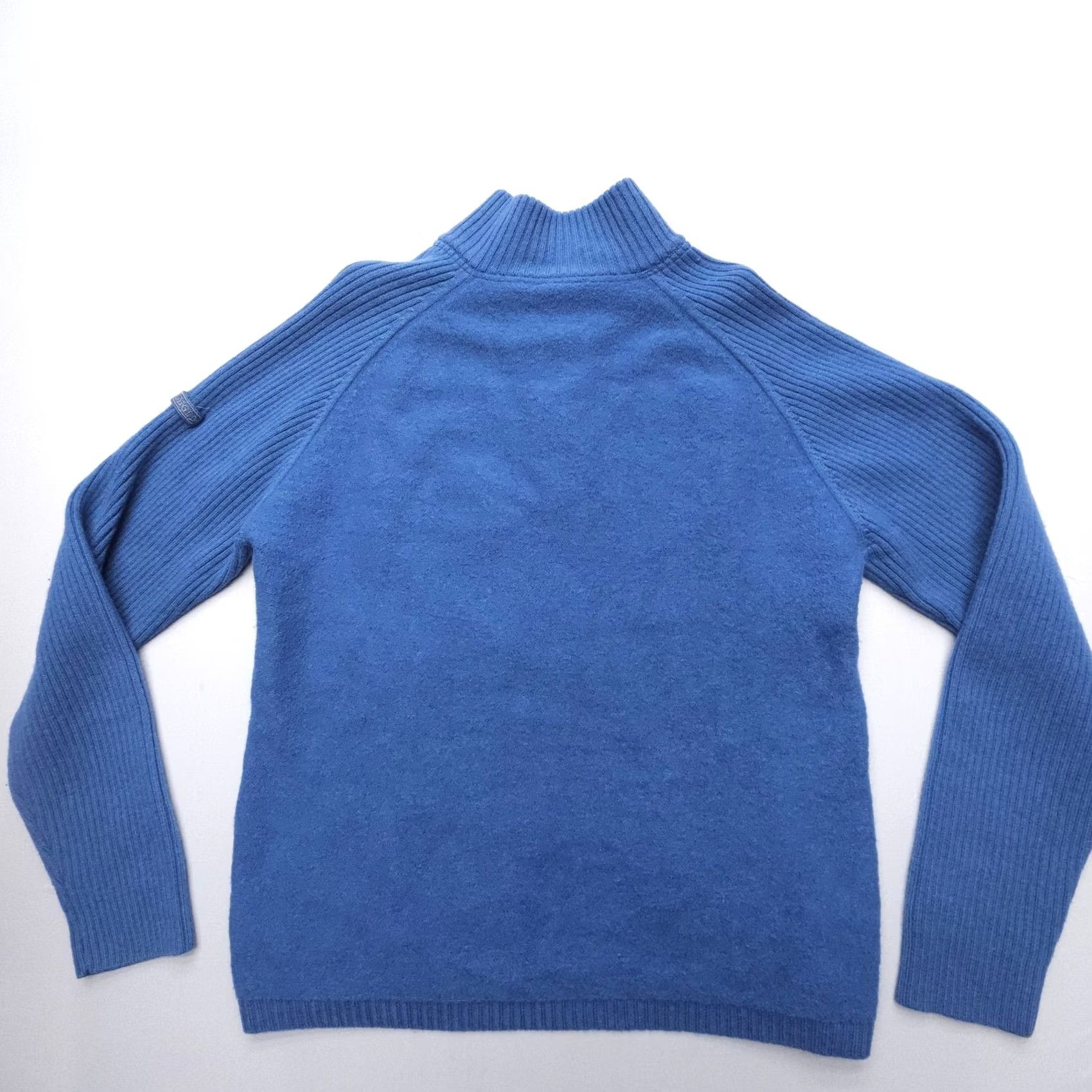 Aigle Aigle Sweater Shirt Wool 1/4 Zip XL Blue Classic Pullover Mens Regular Knit Zip Logo Mock Neck Short Brand: Aigle Size US XL / EU 56 / 4 - 5 Thumbnail