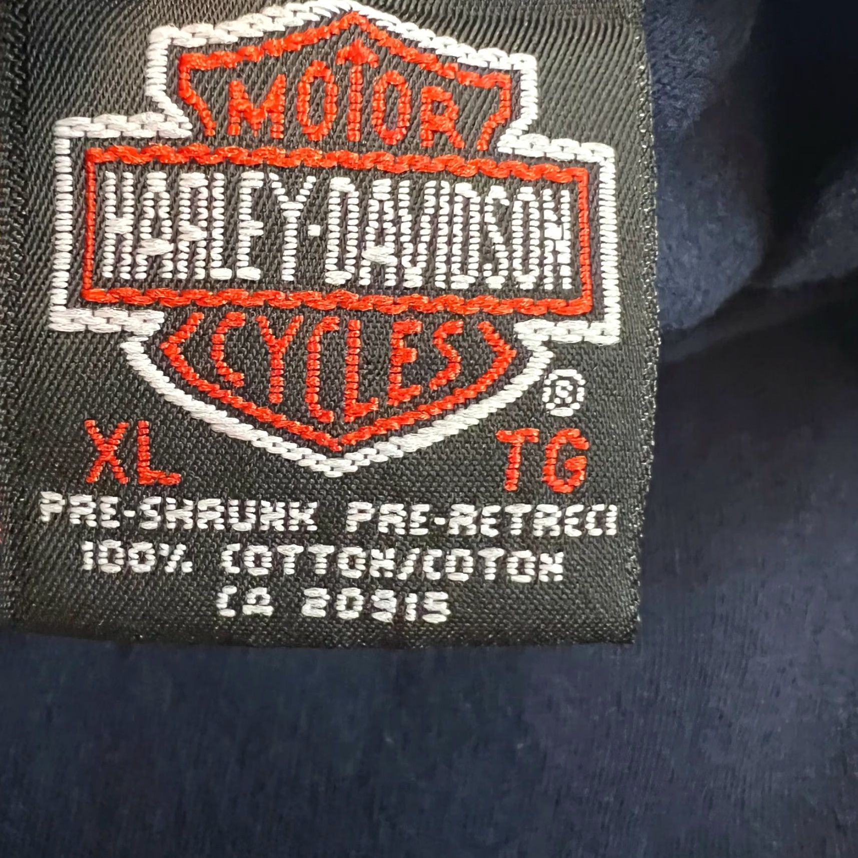 Harley Davidson Vintage Harley-Davidson T-Shirt Men XL Blue Motorcycle Graphic 2000 Thunder Road Canada Size US XL / EU 56 / 4 - 7 Thumbnail