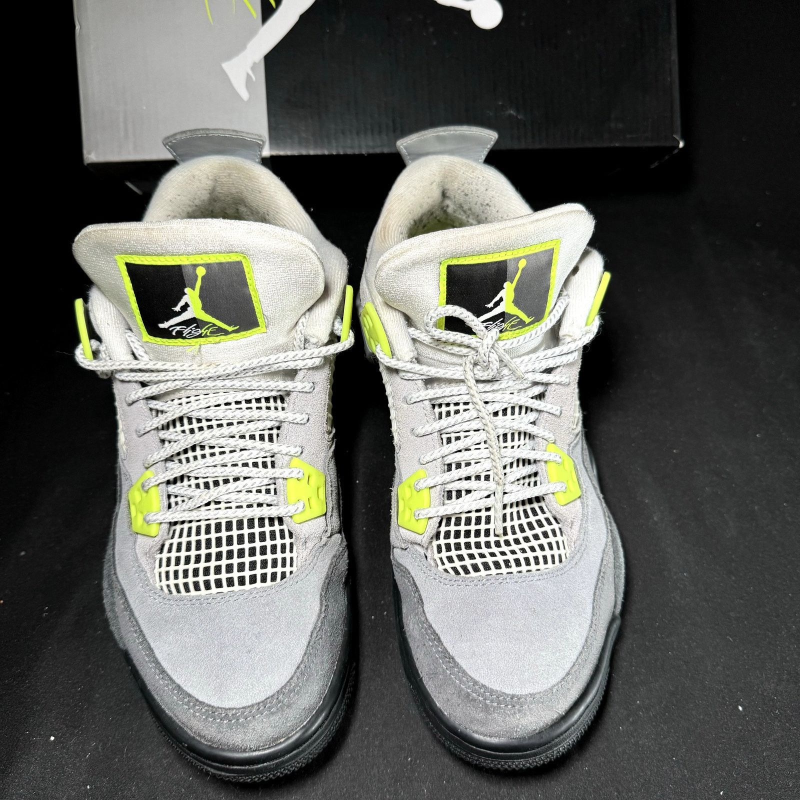 Jordan Brand × Nike Size 6.5 - Air Jordan 4 Retro SE GS Neon 95 2020 Men's Shoes Size US 6.5 / EU 39-40 - 3 Thumbnail