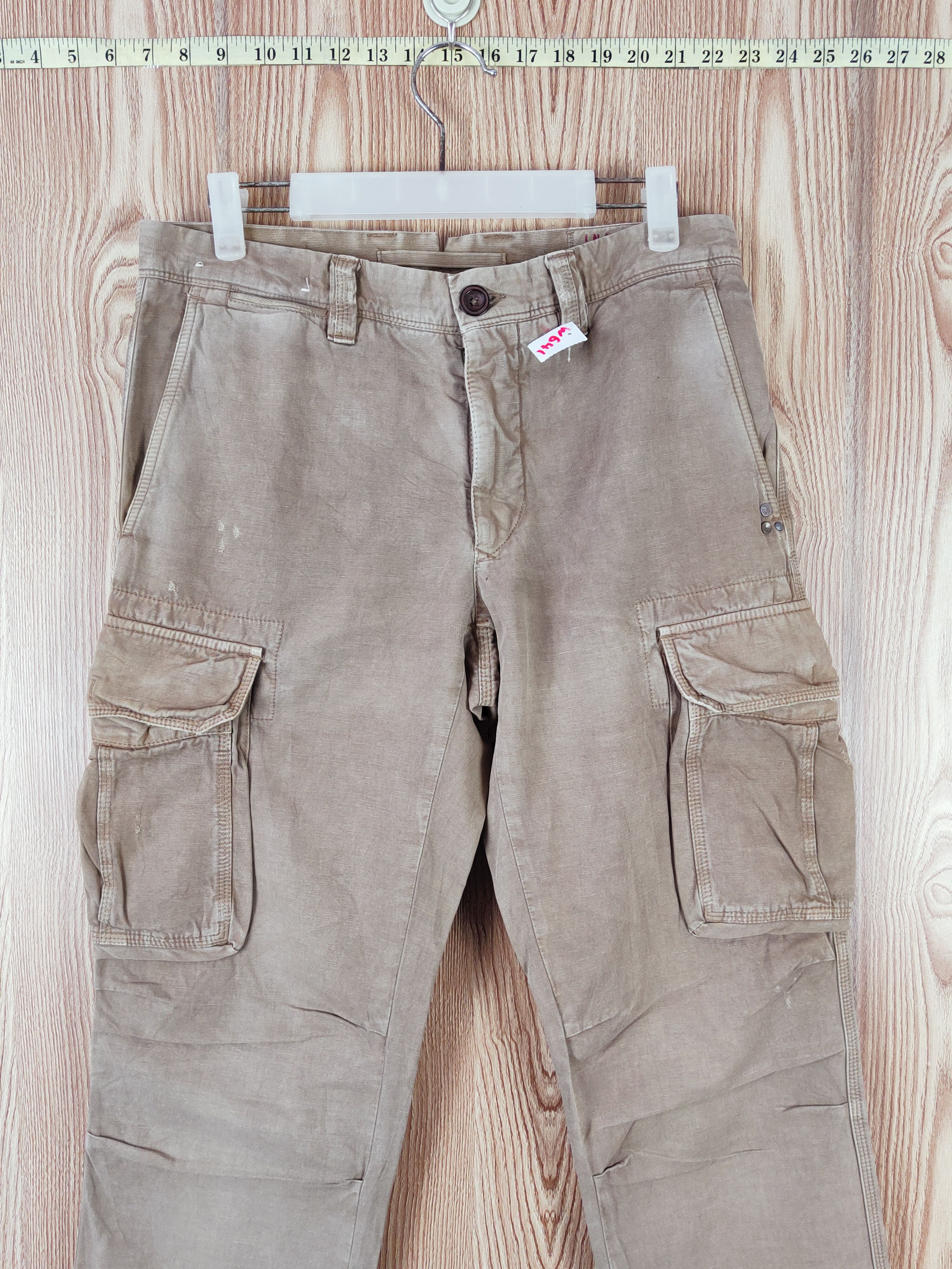 Incotex Incotex Brown Multipocket Tactical Cargo Pants #W641 Size US 31 - 2 Thumbnail