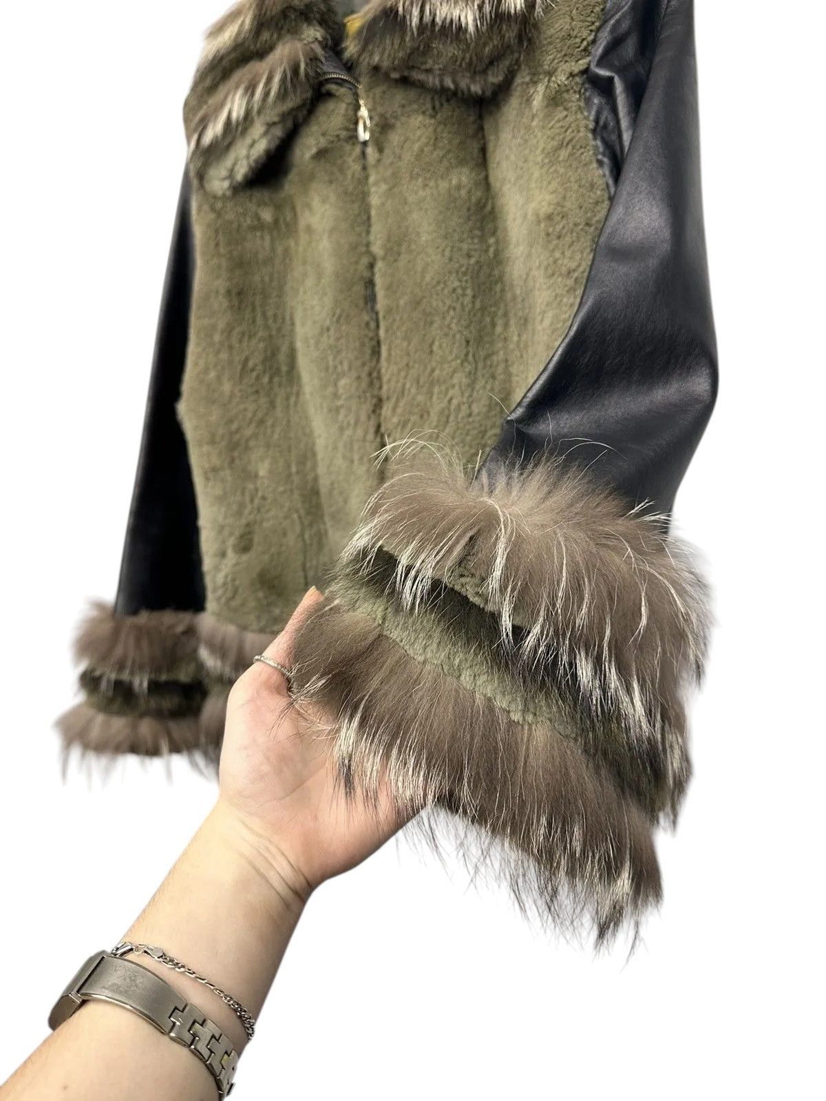 If Six Was Nine Fendi Rabbit Fur Jacket Rare IfSixWasNine LeGrandBleu Size M / US 6-8 / IT 42-44 - 5 Thumbnail