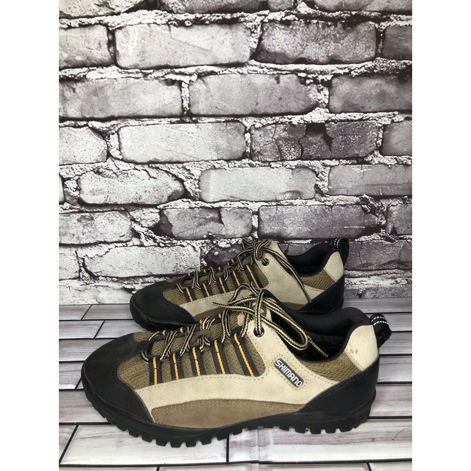 Other Shimano SPD Brown Black Leather Mountain Bike Cycling Shoes Size US 7 / EU 40 - 18 Thumbnail