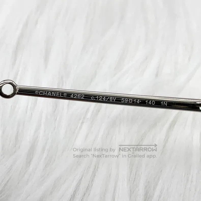 Chanel Chanel Silver irregular sunglasses Size ONE SIZE - 8 Thumbnail