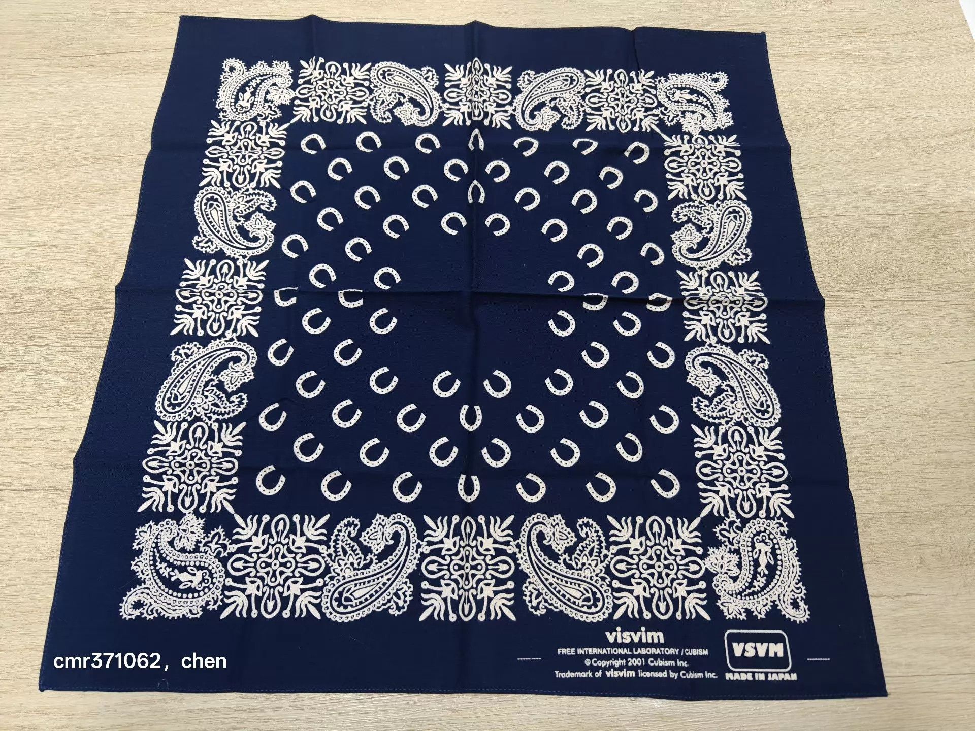 Visvim VISVIM RODEO BANDANA_NV Navy 55x55cm Bandana Size ONE SIZE - 2 Thumbnail