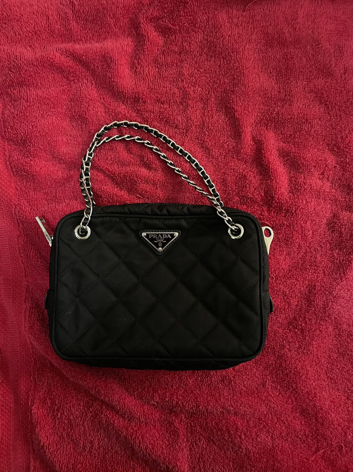 Designer × Prada Prada Quilted Nylon Tessuto Impuntu Quilted Bandoliera Size ONE SIZE - 1 Thumbnail