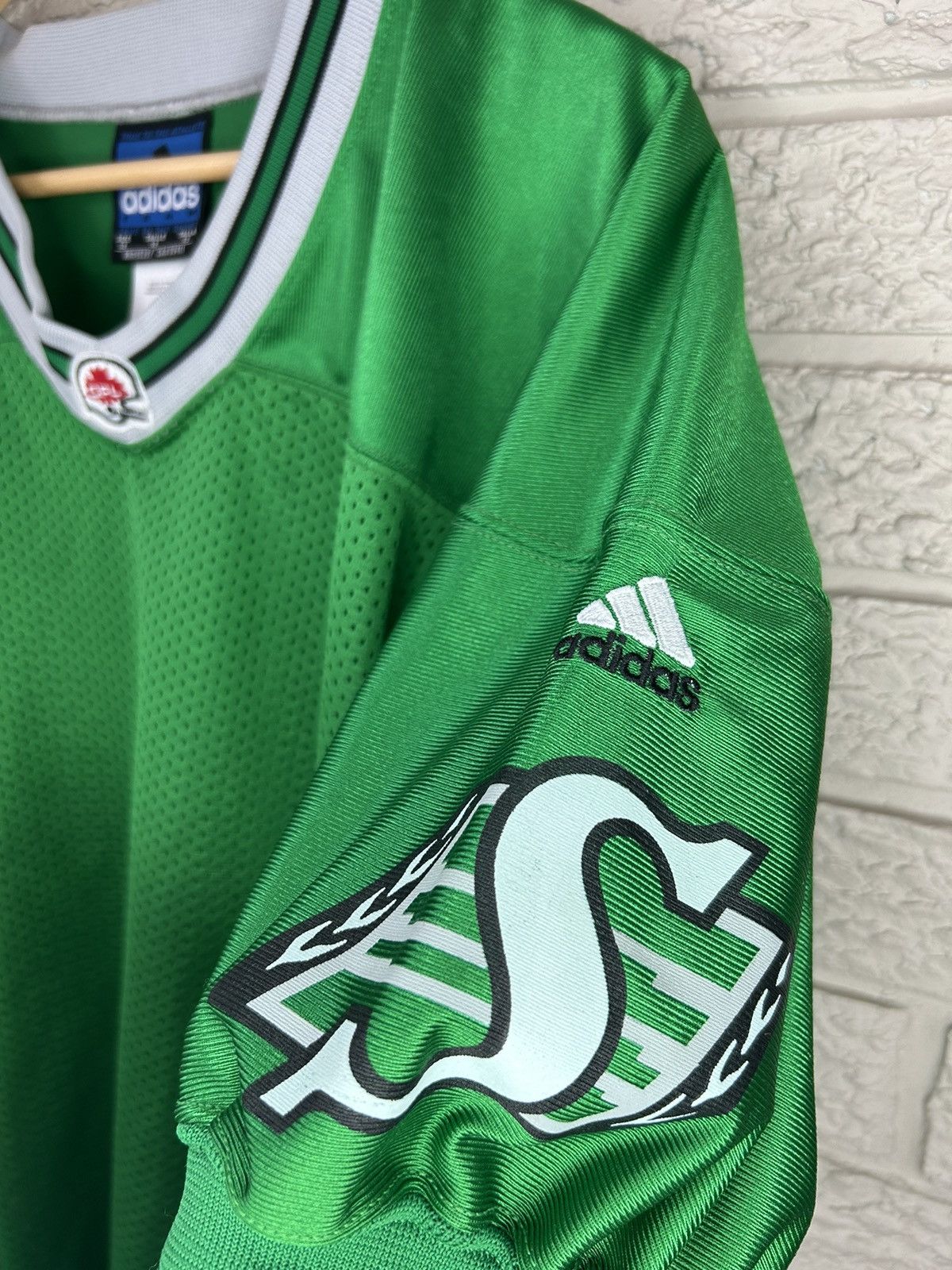 Adidas × NFL × Vintage Vintage 90s Adidas CFL Saskatchewan Roughriders Jersey Size US L / EU 52-54 / 3 - 2 Thumbnail