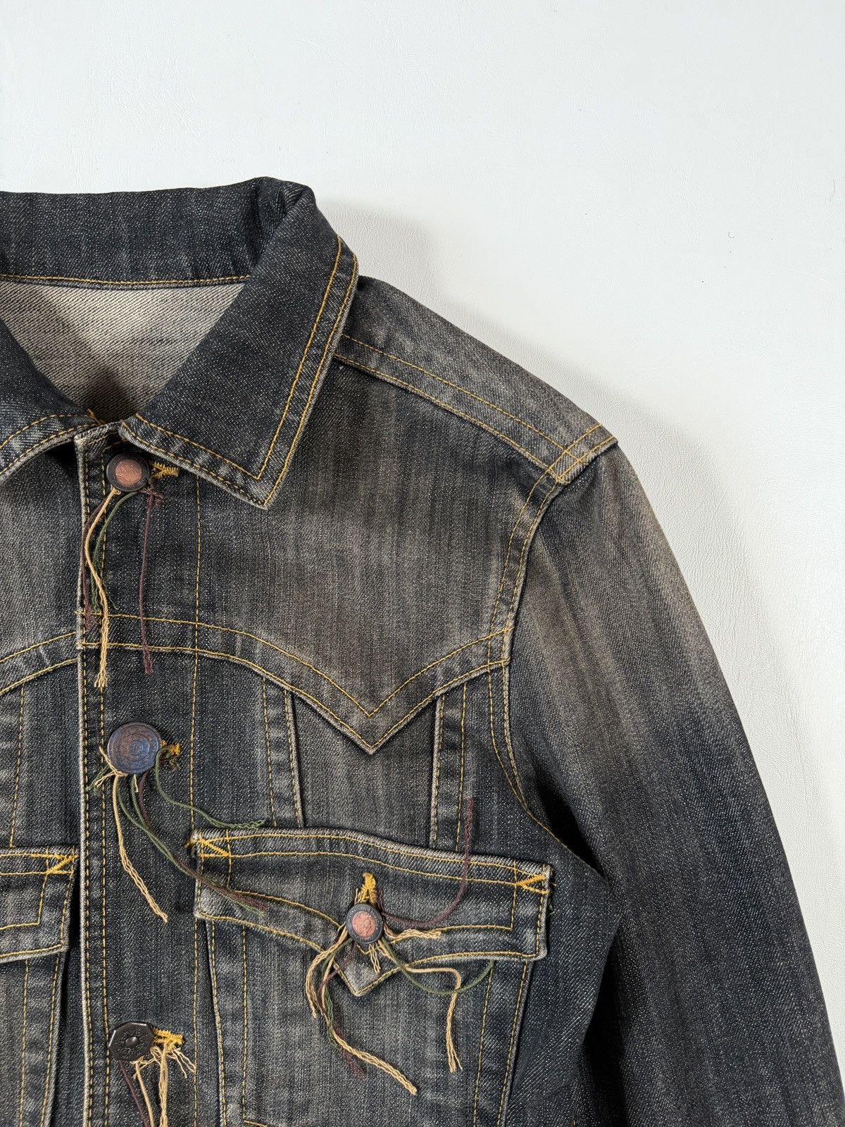 291295=Homme 🔻291295 = Homme Loose Ends Trucker Jacket🔻 Size US S / EU 44-46 / 1 - 3 Thumbnail