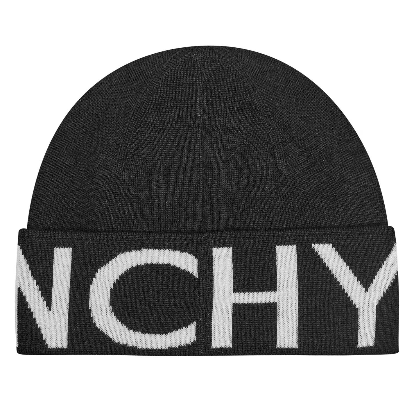 Givenchy o1g2r1mq0426 Size: OS / Logo Knit Beanie Hat / Cap in Black Size ONE SIZE - 4 Thumbnail