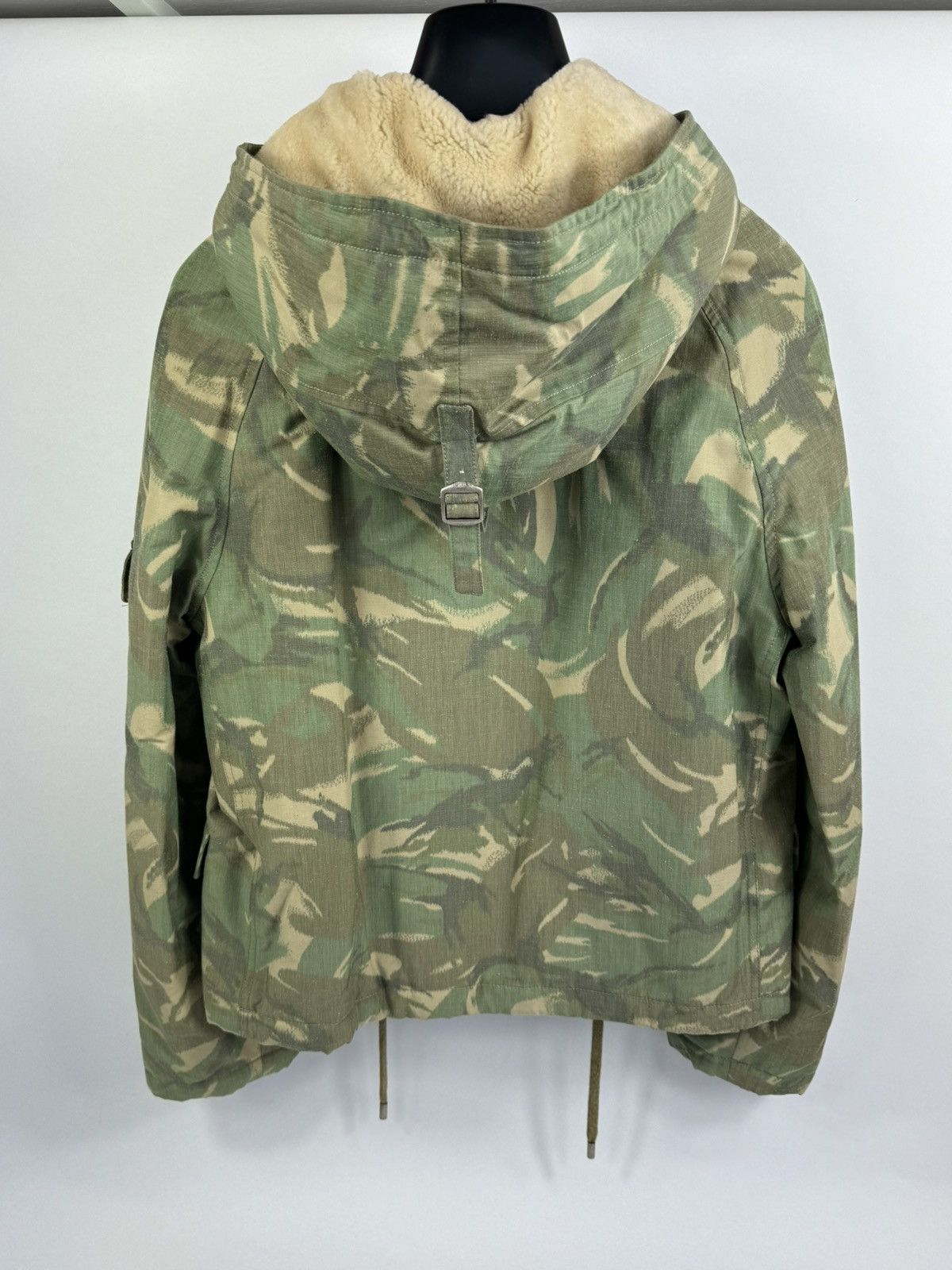 Saint Laurent Paris CAMOUFLAGE REAL SHEARLING HOOD JACKET Size US S / EU 44-46 / 1 - 2 Thumbnail