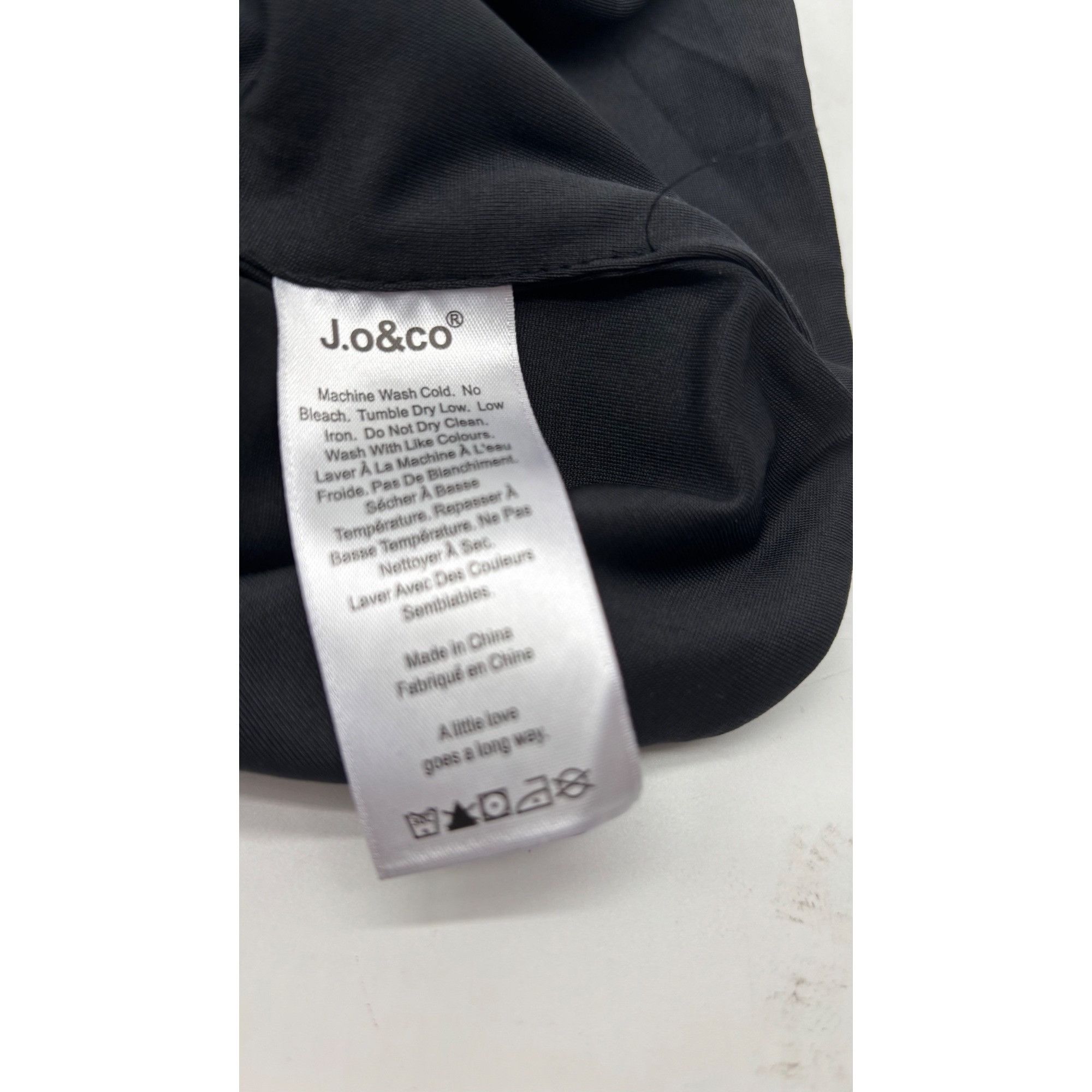 Other J.o&co Womens High Neck Compression Cropped Tank Top, Black, Size M / US 6-8 / IT 42-44 - 5 Thumbnail