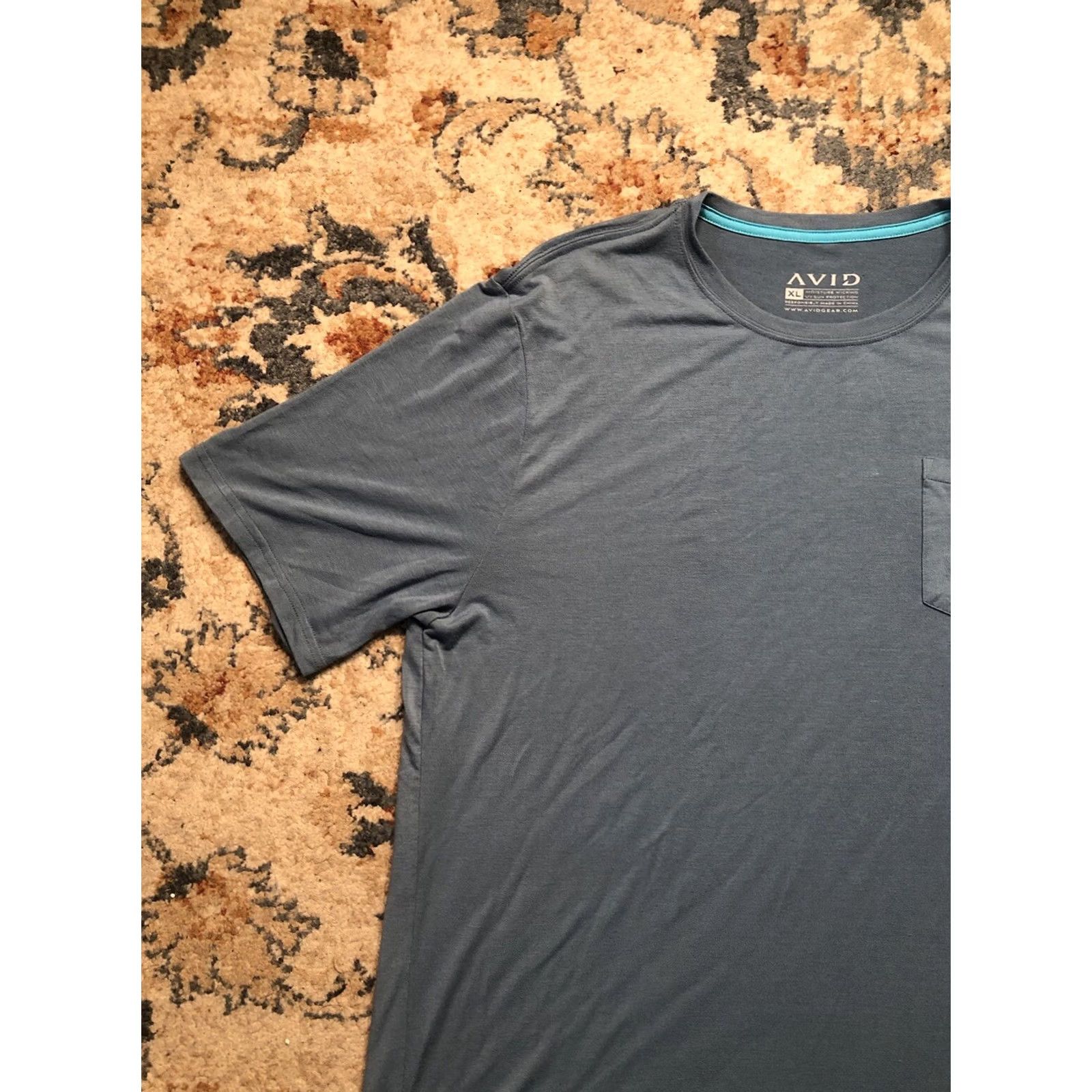 Vintage AVID T Shirt Mens XL Blue Logo Fishing Outdoors Size US XL / EU 56 / 4 - 3 Thumbnail