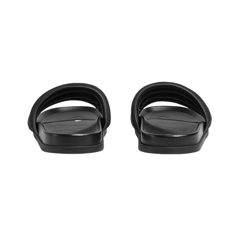 Gucci GUCCI Men's Black GG Canvas Slides Authentic Size US 8.5 / EU 41-42 - 3 Thumbnail
