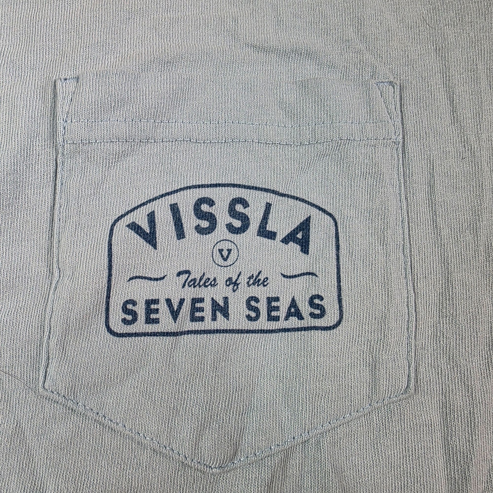 Vissla Vissla Tales of the Seven Seas Mens Size Large Blue Pocket T Size US L / EU 52-54 / 3 - 4 Thumbnail