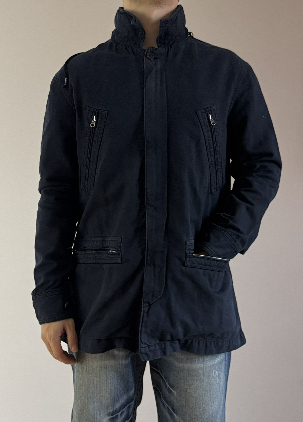 Alexander McQueen Alexander McQueen Cotton Nylon Hood Faded Jacket Coat Size US M / EU 48-50 / 2 - 6 Thumbnail