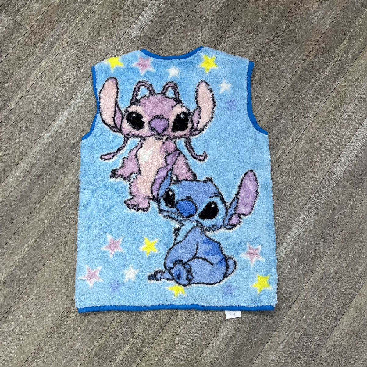 Cartoon Network × Disney × Vintage 2000s Disney Stitch Angel Fleece Vest Size US L / EU 52-54 / 3 - 11 Thumbnail
