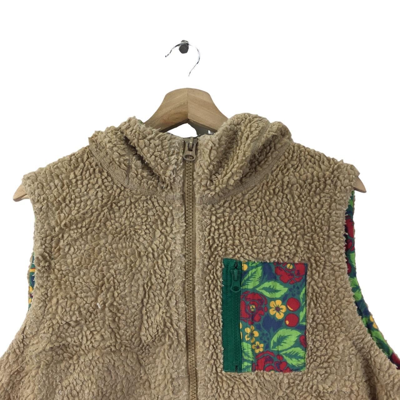 Vintage Vtg TITICACA MUCHO NATURE Floral Sherpa Fleece Jacket Size L / US 10 / IT 46 - 2 Thumbnail