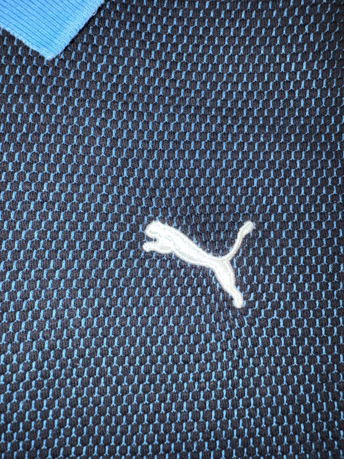 Puma Puma Textured Micro-Knit Polo Navy Blue Size L 585679-01 Size US L / EU 52-54 / 3 - 7 Thumbnail