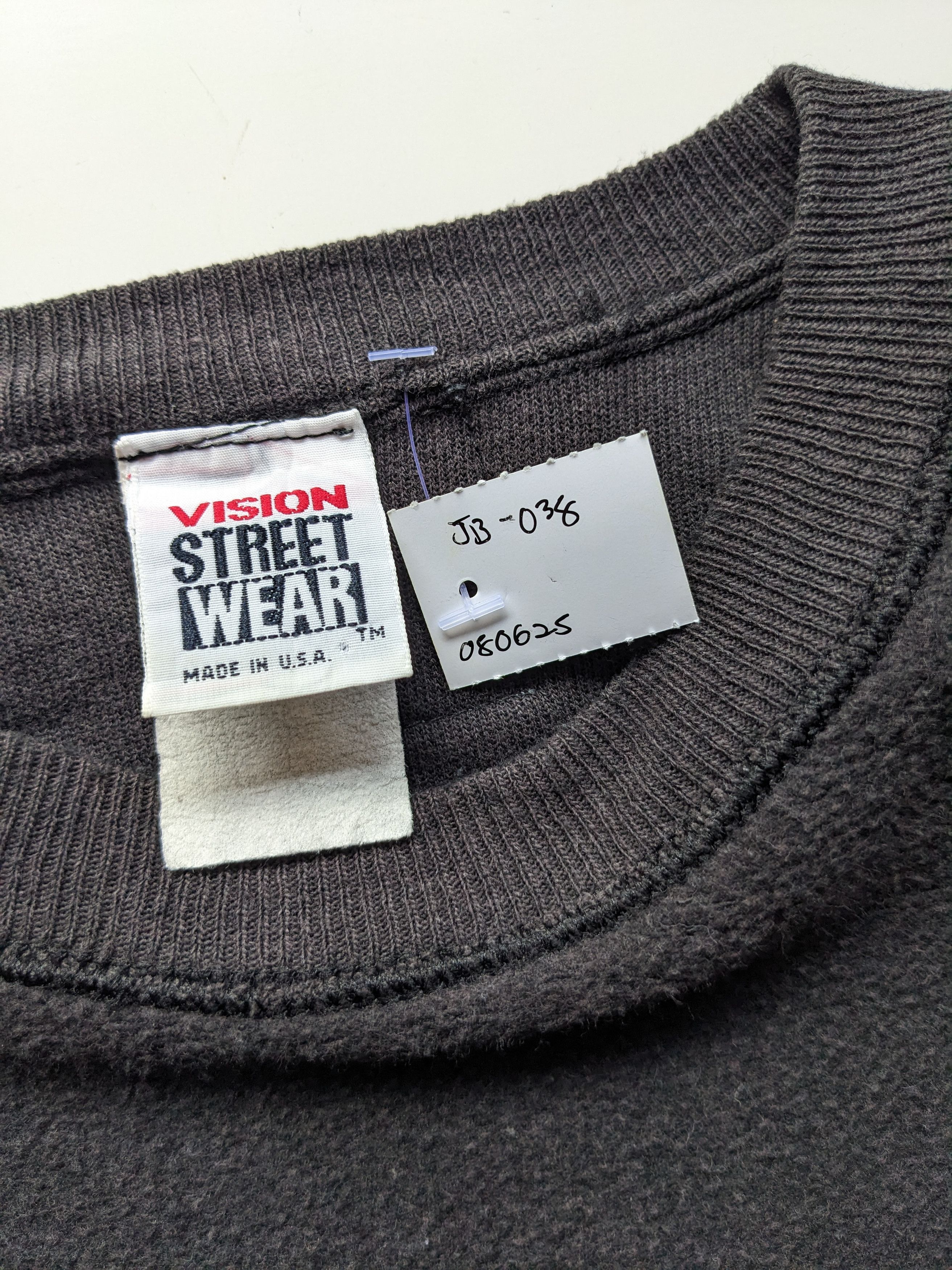 Vintage × Vision Streetwear Vintage 80s Vision Streetwear inside out sweatshirt Size US L / EU 52-54 / 3 - 6 Thumbnail