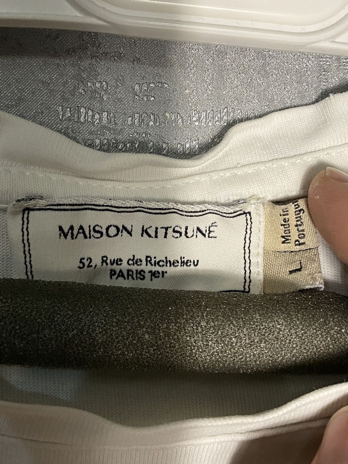 Japanese Brand × Maison Kitsune Vintage Maison Kitsune Logo T-shirt Japanese Size US L / EU 52-54 / 3 - 2 Thumbnail