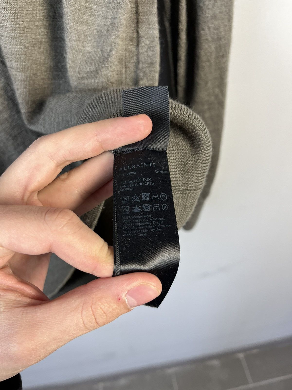 Allsaints Allsaints Lang Merino Wool Crew Neck Sweater Pullover Size US S / EU 44-46 / 1 - 9 Thumbnail