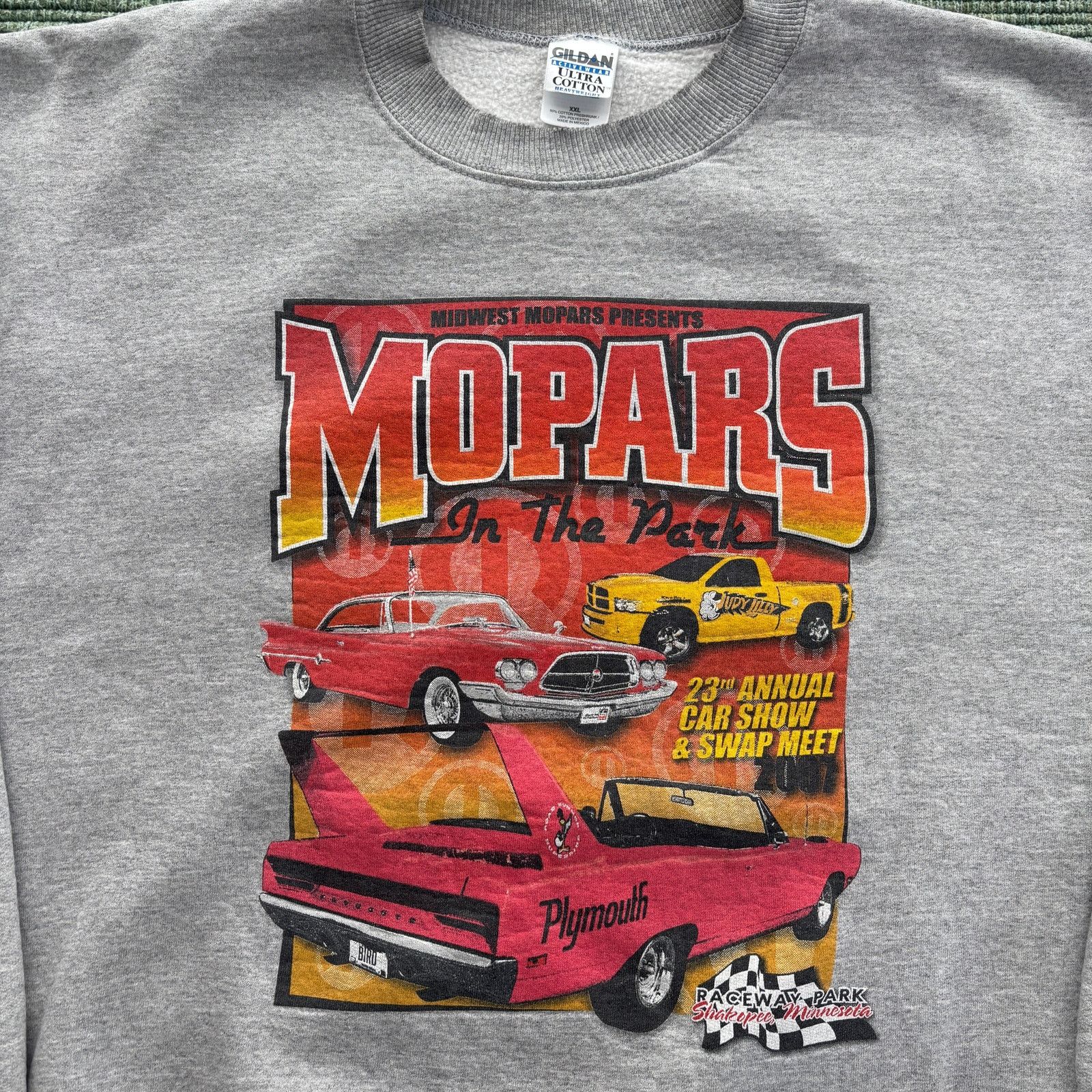 Gildan × Vintage Vintage MOPAR Cars Sweatshirt Y2K Cotton XXL Size US XXL / EU 58 / 5 - 2 Thumbnail