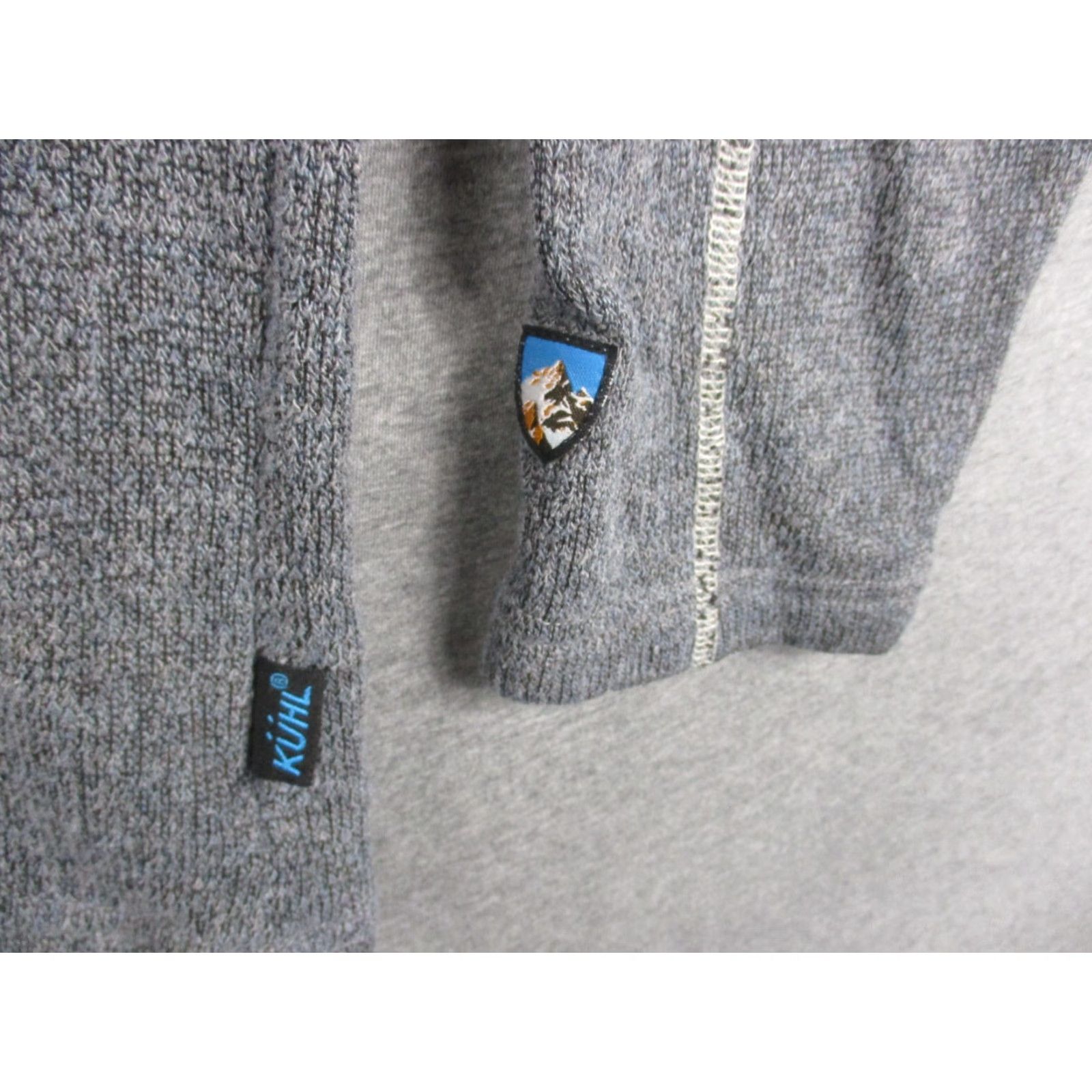 Vintage Kuhl Alfpaca Sweater Jacket Medium Gray 1/4 Zip Size US L / EU 52-54 / 3 - 2 Thumbnail