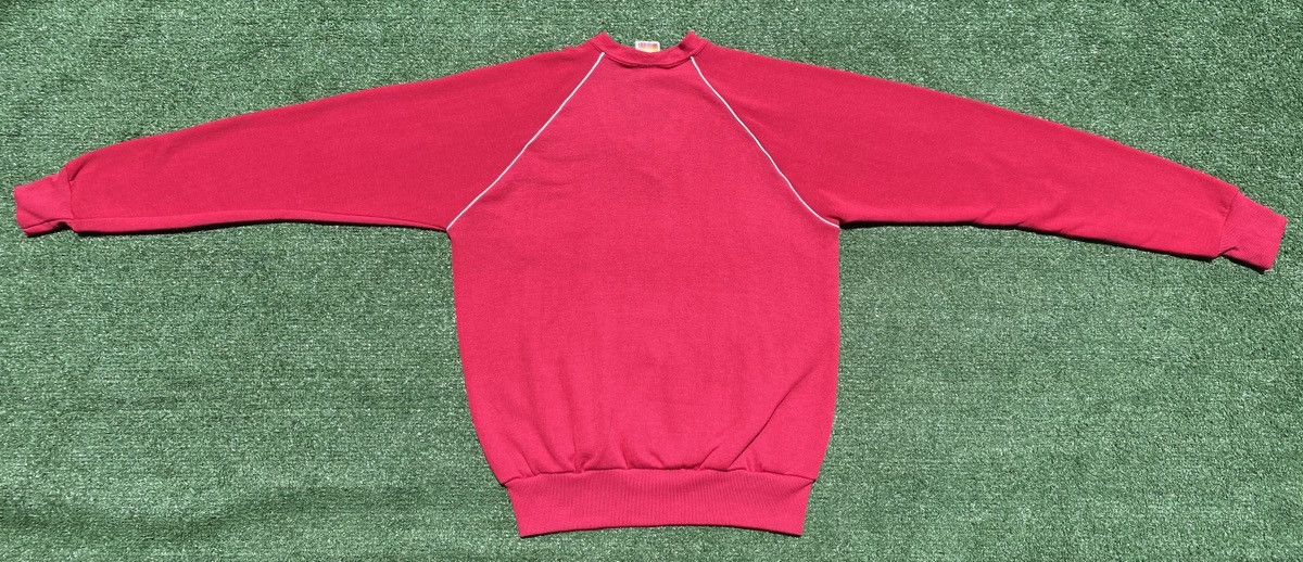 Wrangler Vintage 80’s Wrangler Bird Pink V-Neck Sweatshirt Womens Med Size M / US 6-8 / IT 42-44 - 7 Thumbnail