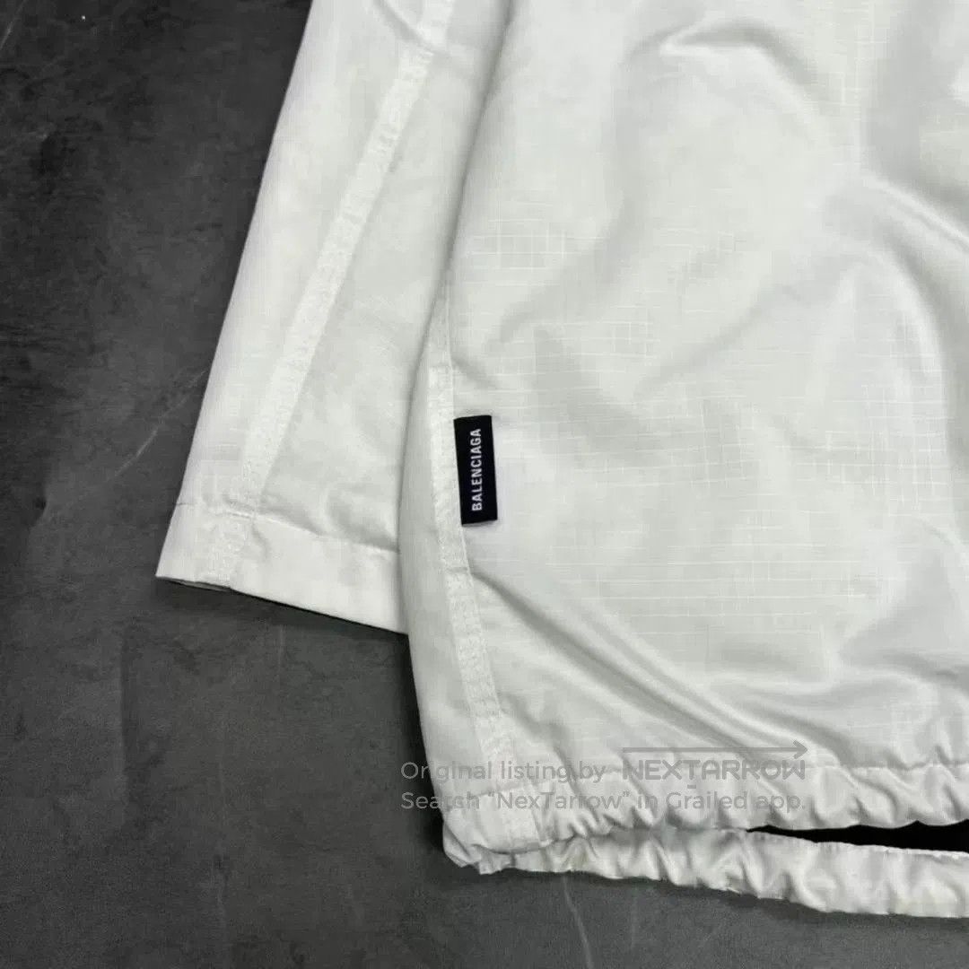 Balenciaga Balenciaga White Embroidered Logo Jacket. Size US L / EU 52-54 / 3 - 5 Thumbnail