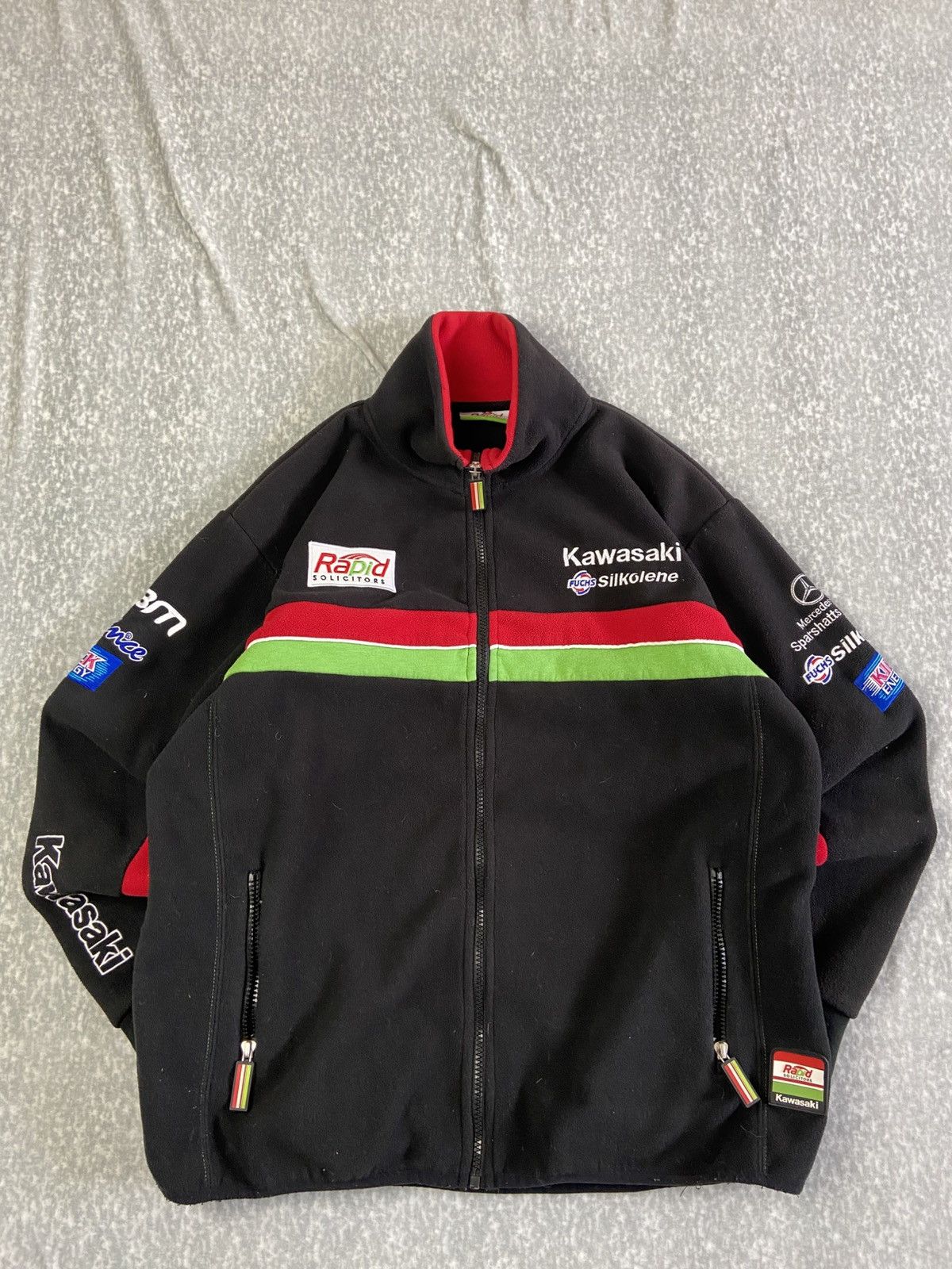 Other Vintage Kawasaki Rapid Solicitors Racing Fleese Jacket Size US S / EU 44-46 / 1 - 1 Thumbnail