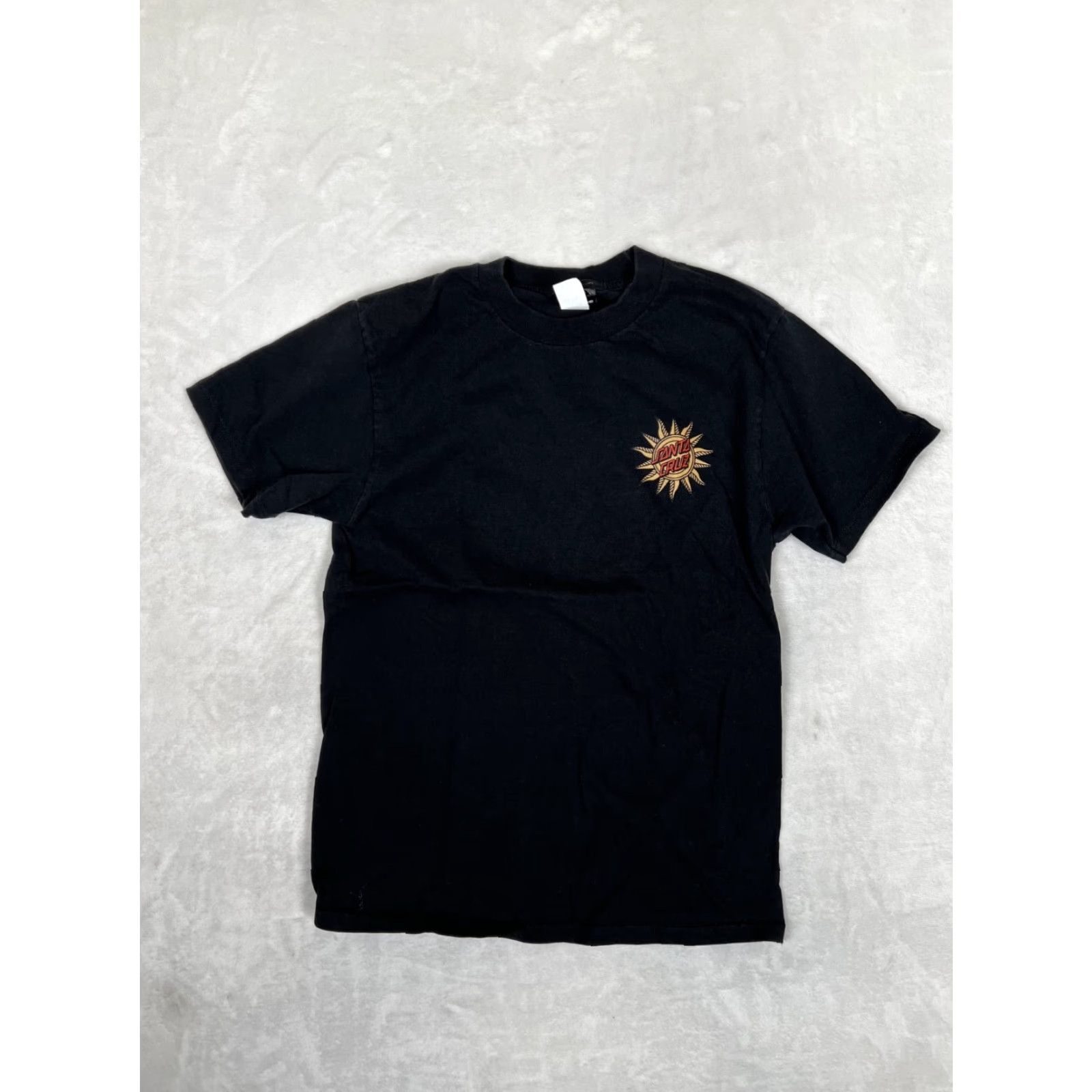 Vintage VINTAGE Santa Cruz T-Shirt Mens Regular Short Sleeve Crew Neck Black Cotton Size S 90s Y2K Tarot Delfino Logo Graphic Print Beach Skateboard Size US S / EU 44-46 / 1 - 2 Thumbnail